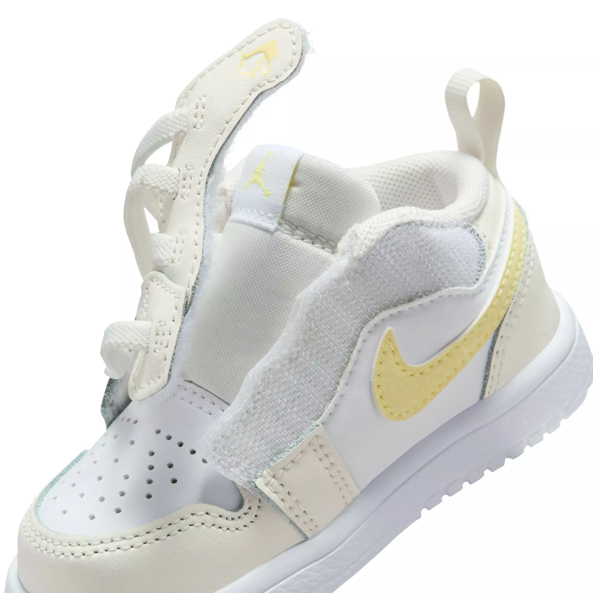 Jordan 1 Low Alt "Sail/Laser Orange/White/Laser Fuchsia" Toddler Girls' Shoe - WHITE/YELLOW
