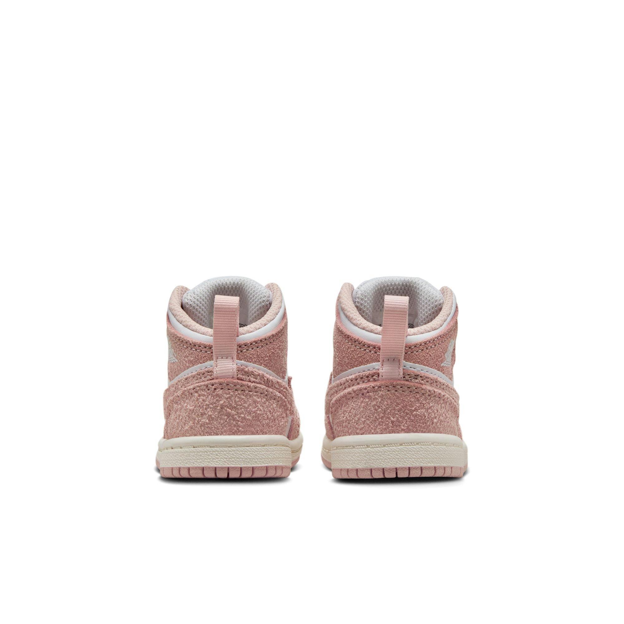 Jordan 1 Mid SE Toddler Girls' "White/Legend Pink/Sail" Shoe