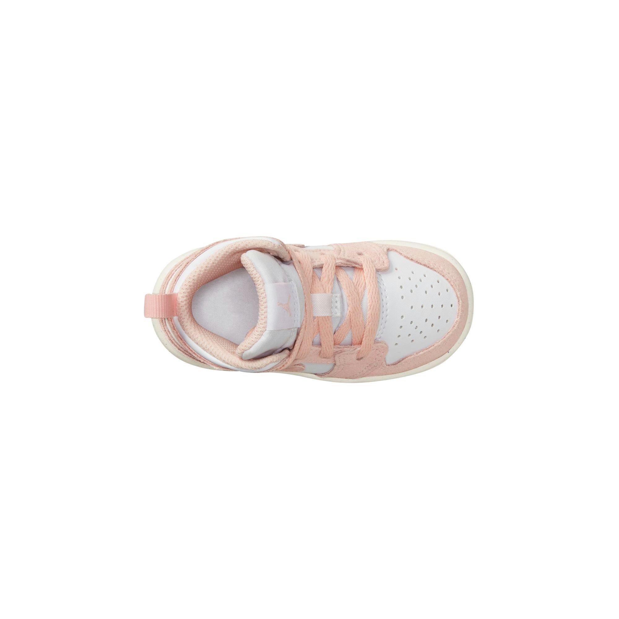 Jordan 1 Mid SE Toddler Girls' "White/Legend Pink/Sail" Shoe