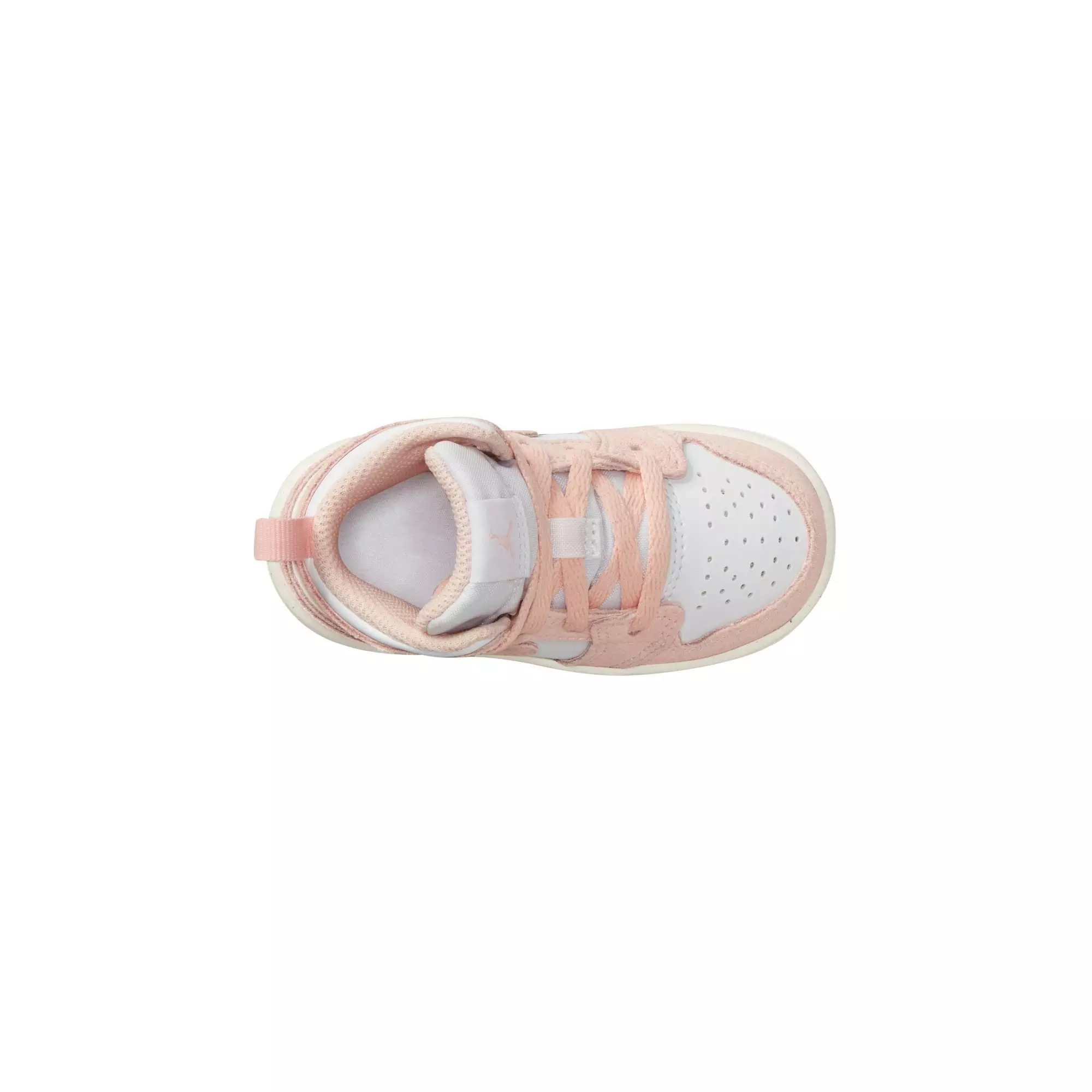 Jordan 1 Mid SE "White/Legend Pink/Sail" Toddler Girls' Shoe - PINK/WHITE