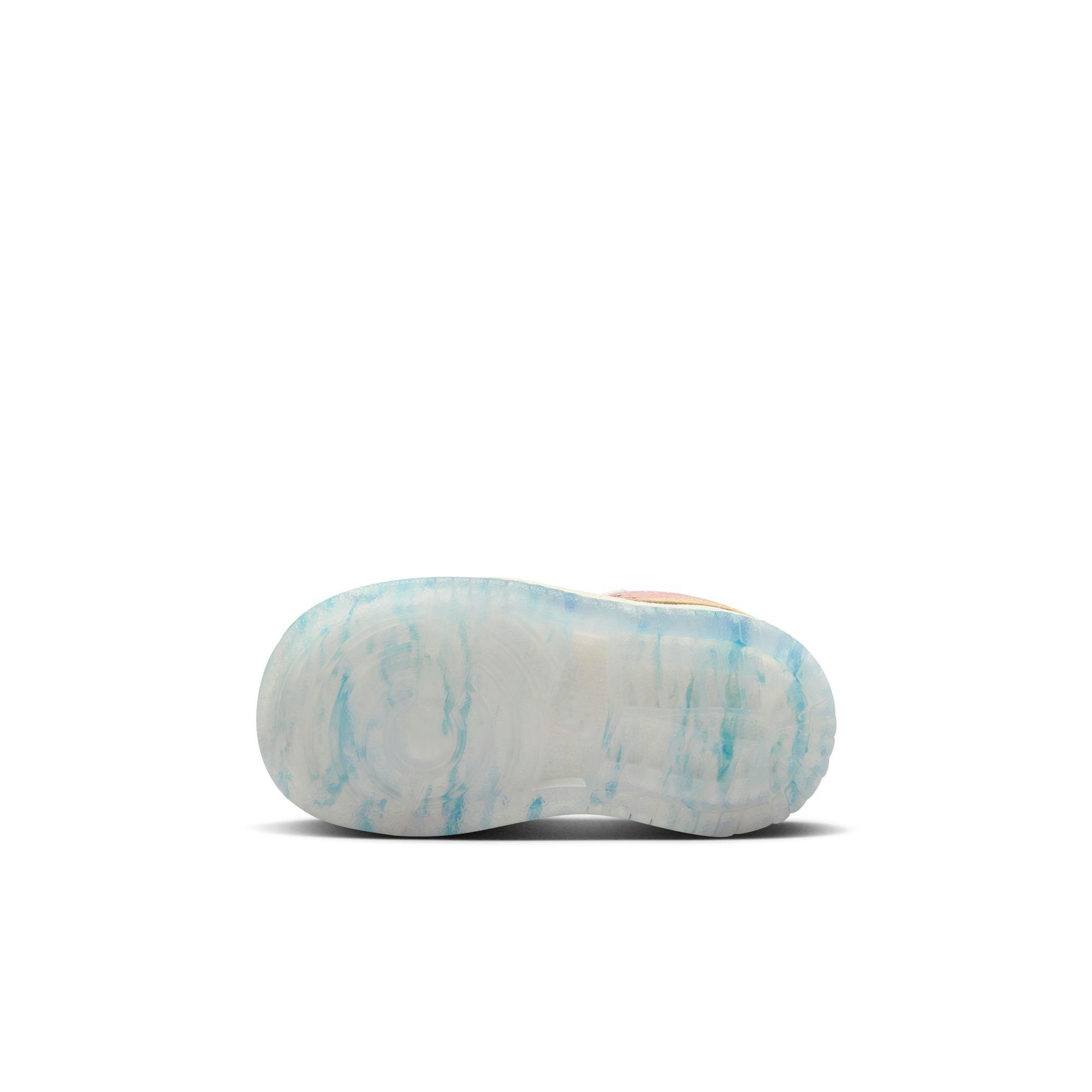 Jordan 1 Mid Sneaker School "Zen" Toddler Kids' Shoe - AEGEAN STORM/HEMP/PINK OXFORD Thumbnail View 12