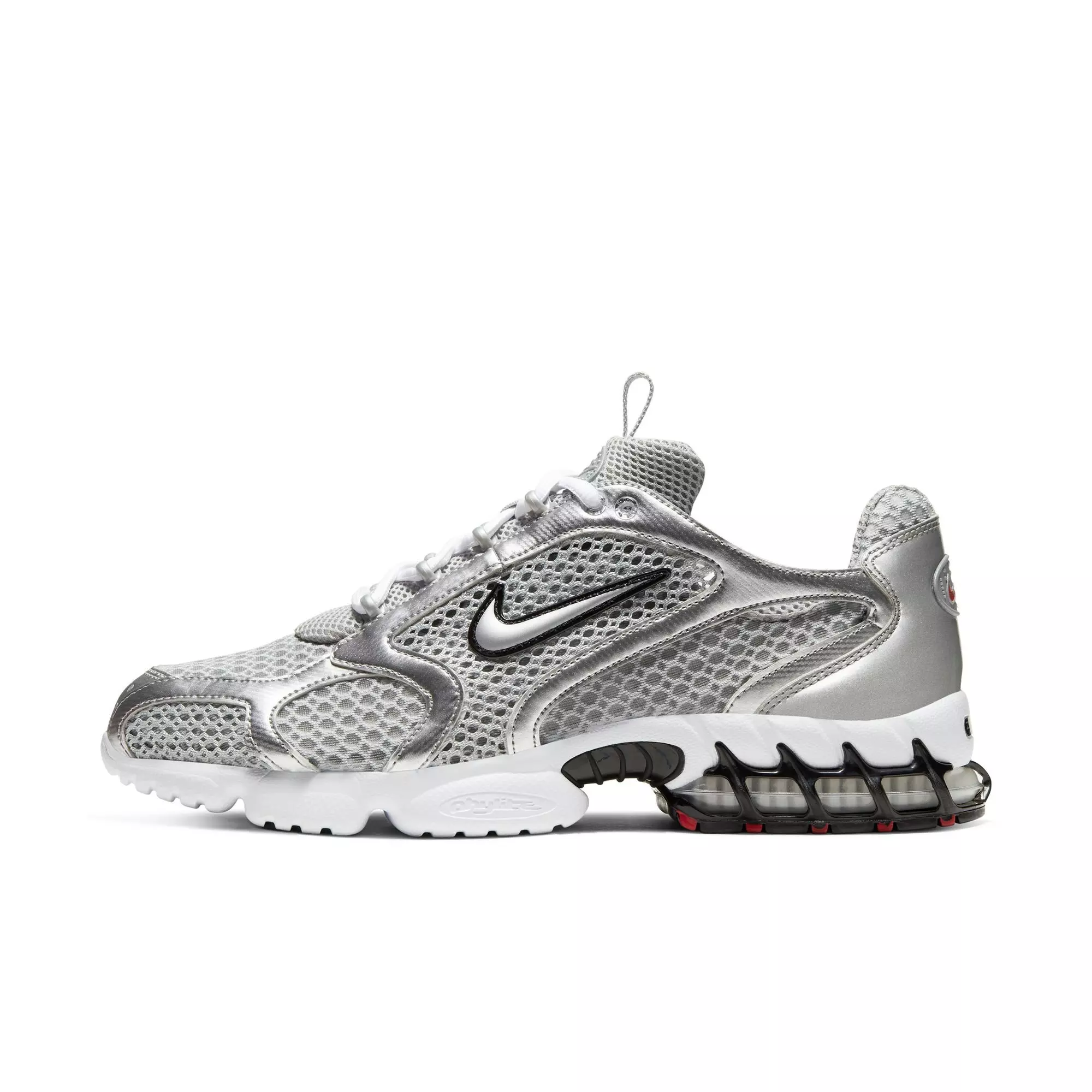 Nike Air Zoom Spiridon Cage 2 "Lt Smoke Grey/Metallic Silver" Men's Shoe - SILVER
