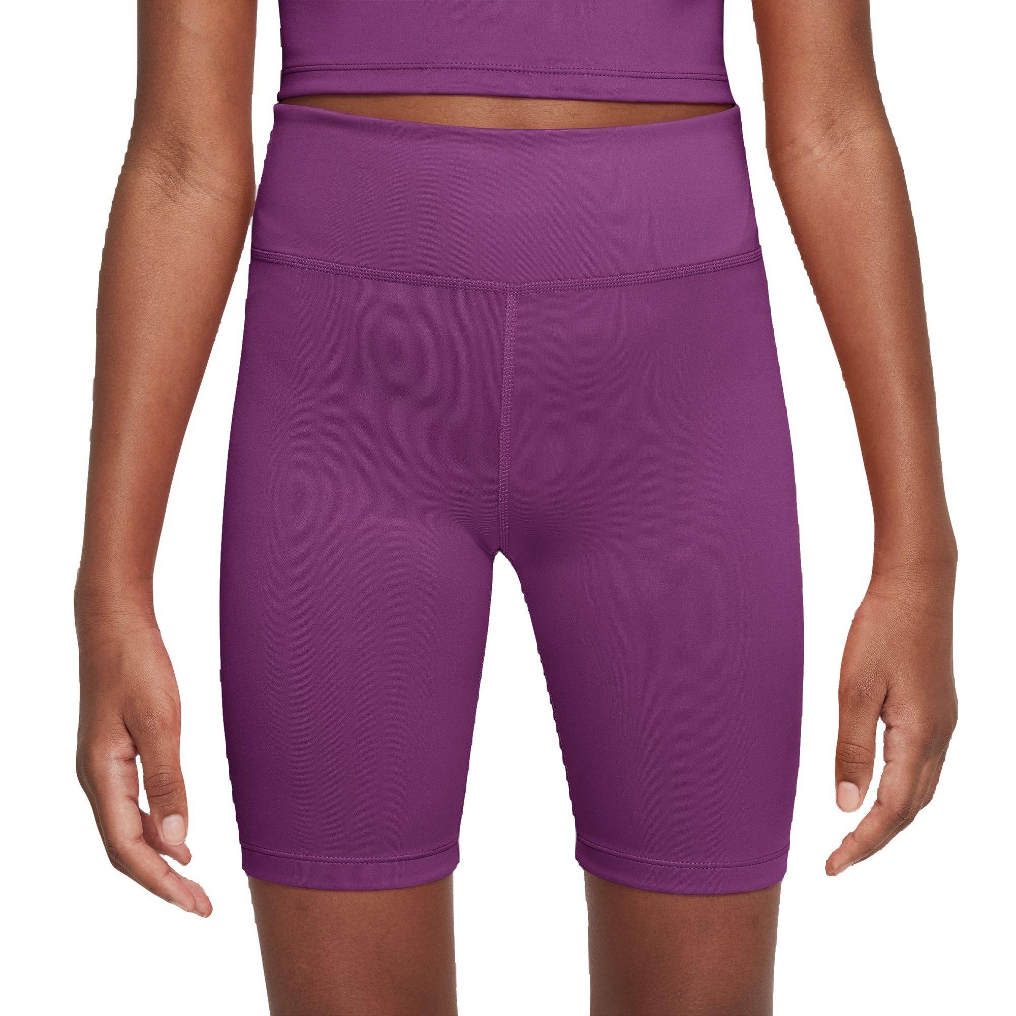 Nike Big Girls' Dri-FIT One Bike Shorts-Purple​ - PURPLE