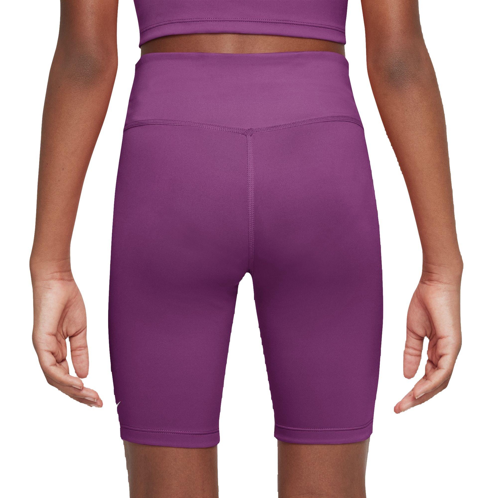 Nike Dri-FIT One Big Girls' Purple Bike Shorts