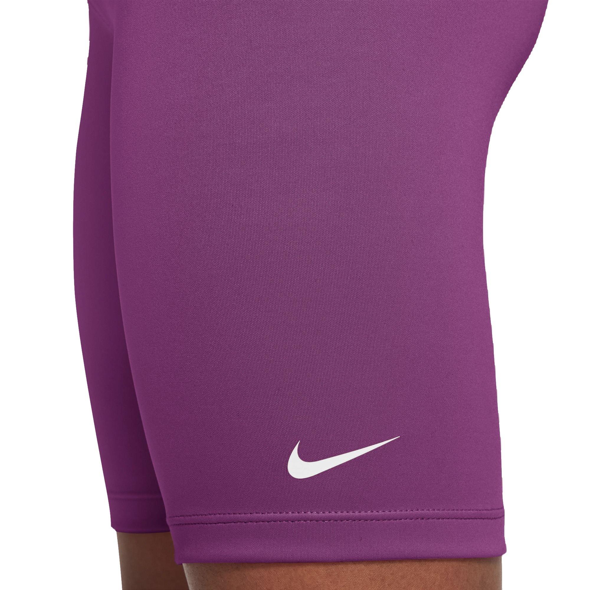 Nike Dri-FIT One Big Girls' Purple Bike Shorts