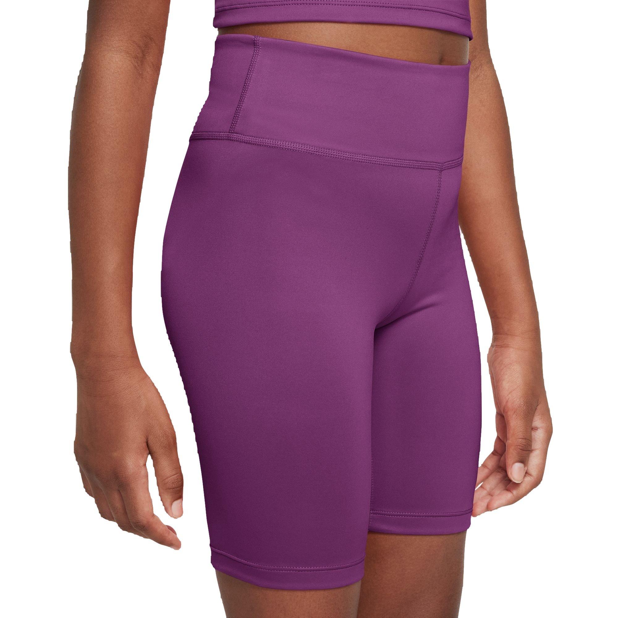 Nike Dri-FIT One Big Girls' Purple Bike Shorts