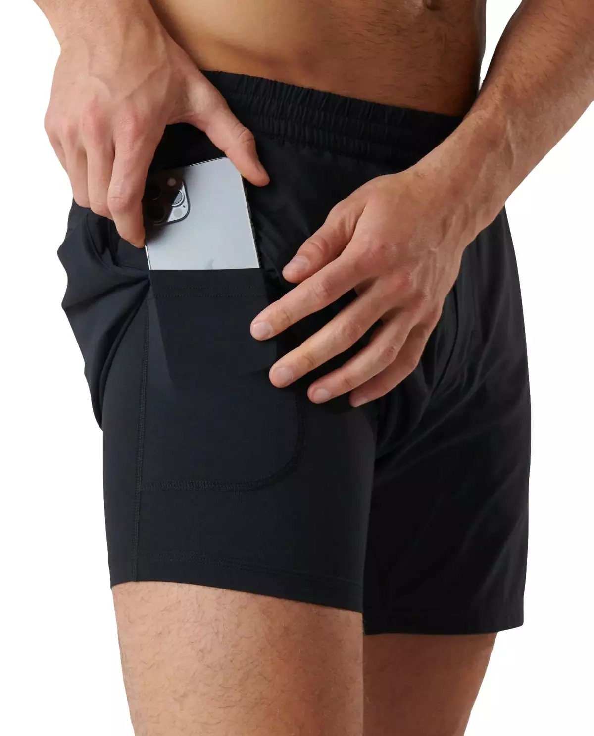 Legends Men's Bishop 7-Inch Lined Shorts - Digit - BLACK