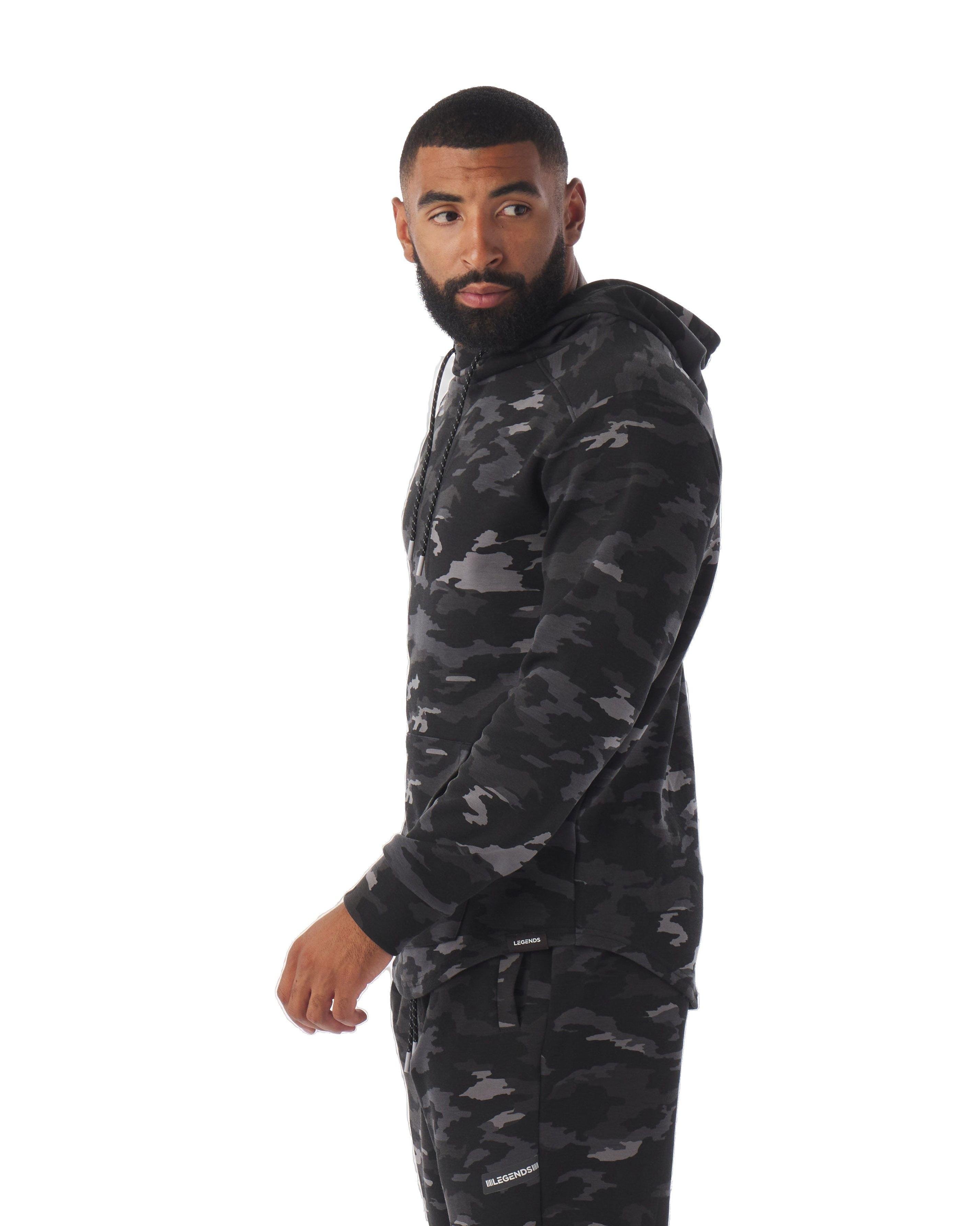 Legends Men's Hawthorne Tech 2.0 Hoodie - Camo/Black - BLACK Thumbnail View 3