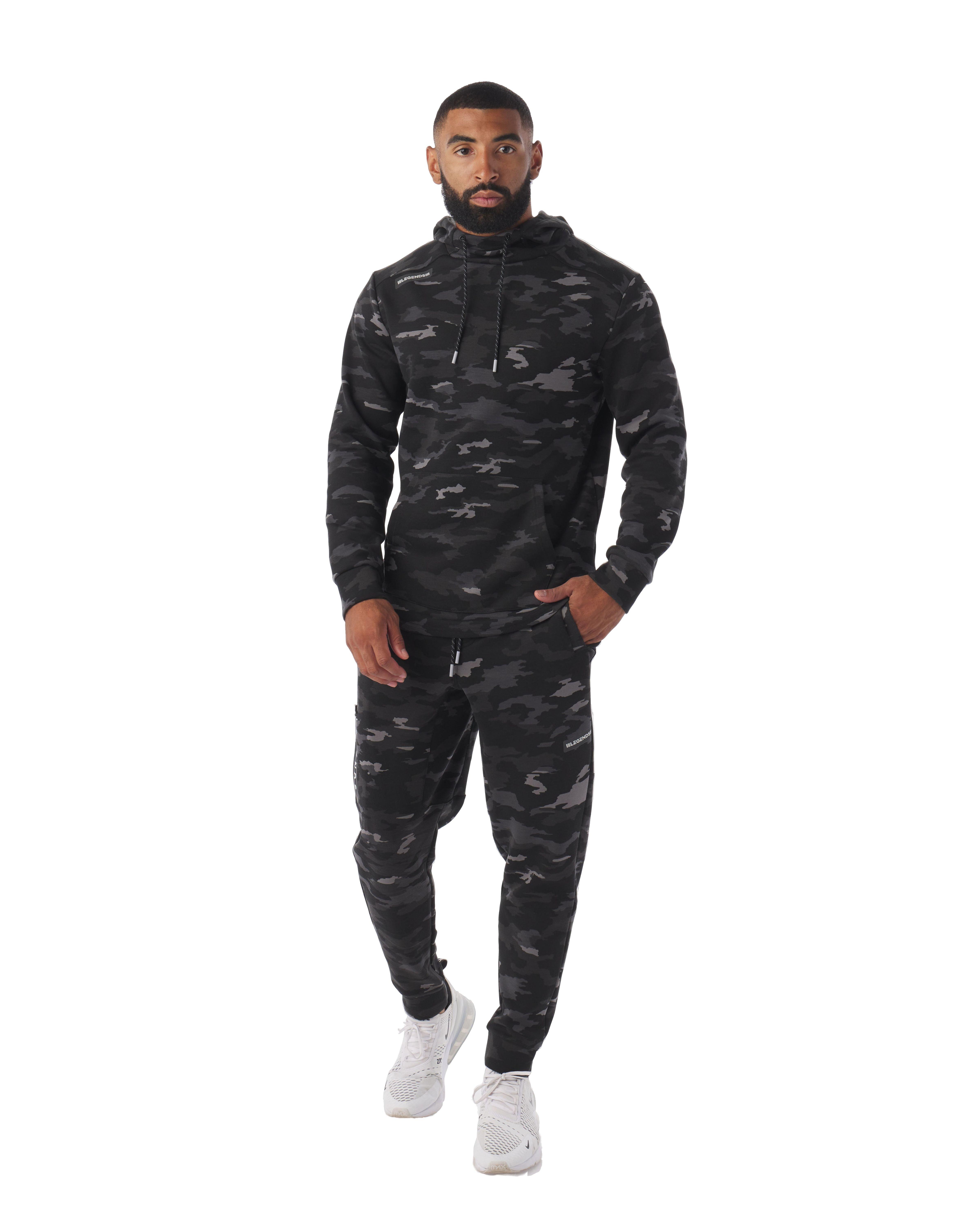 Legends Men's Hawthorne Tech 2.0 Hoodie - Camo/Black - BLACK Thumbnail View 4