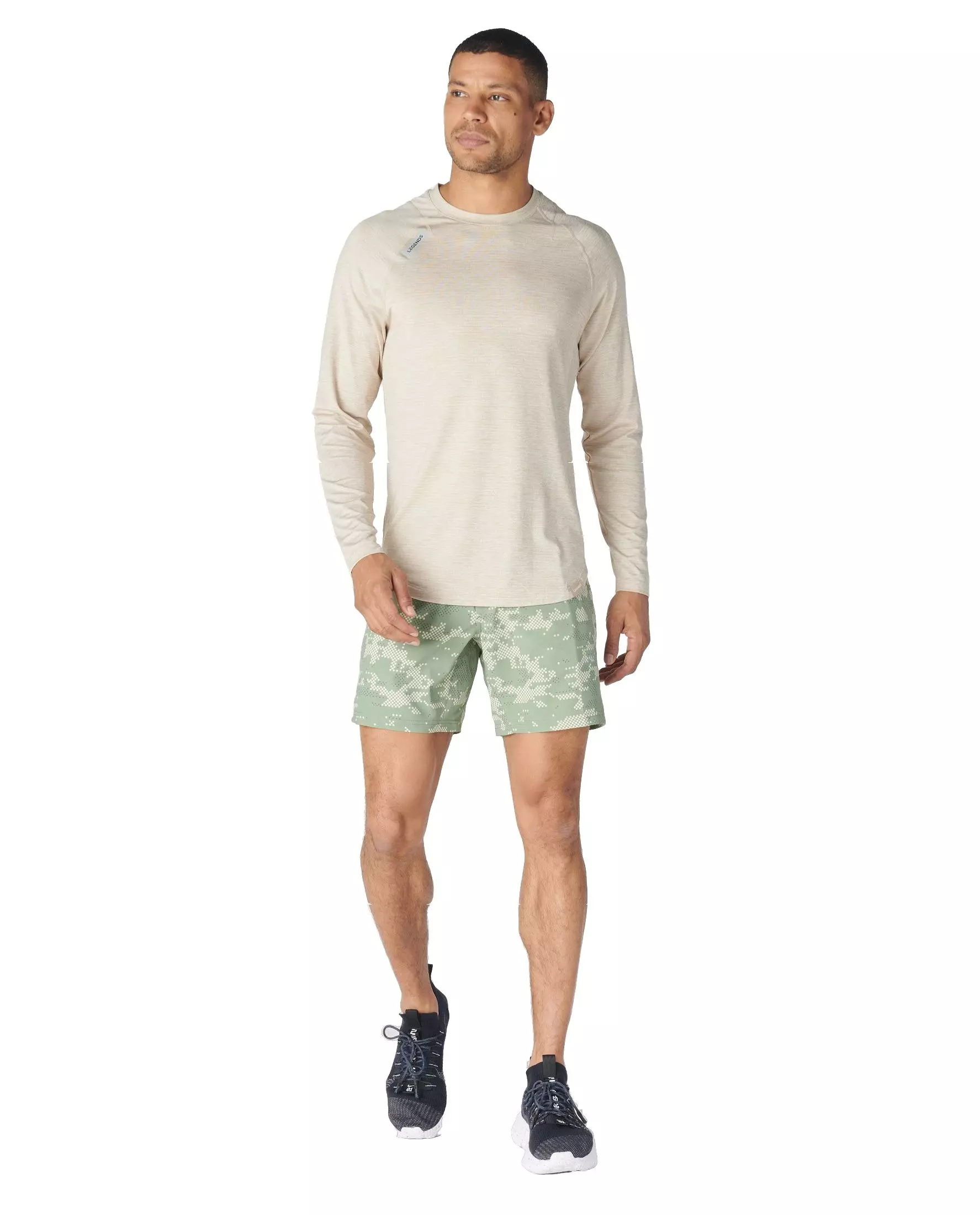 Legends Men's Bishop 7-Inch Lined Shorts - Camo - GREEN