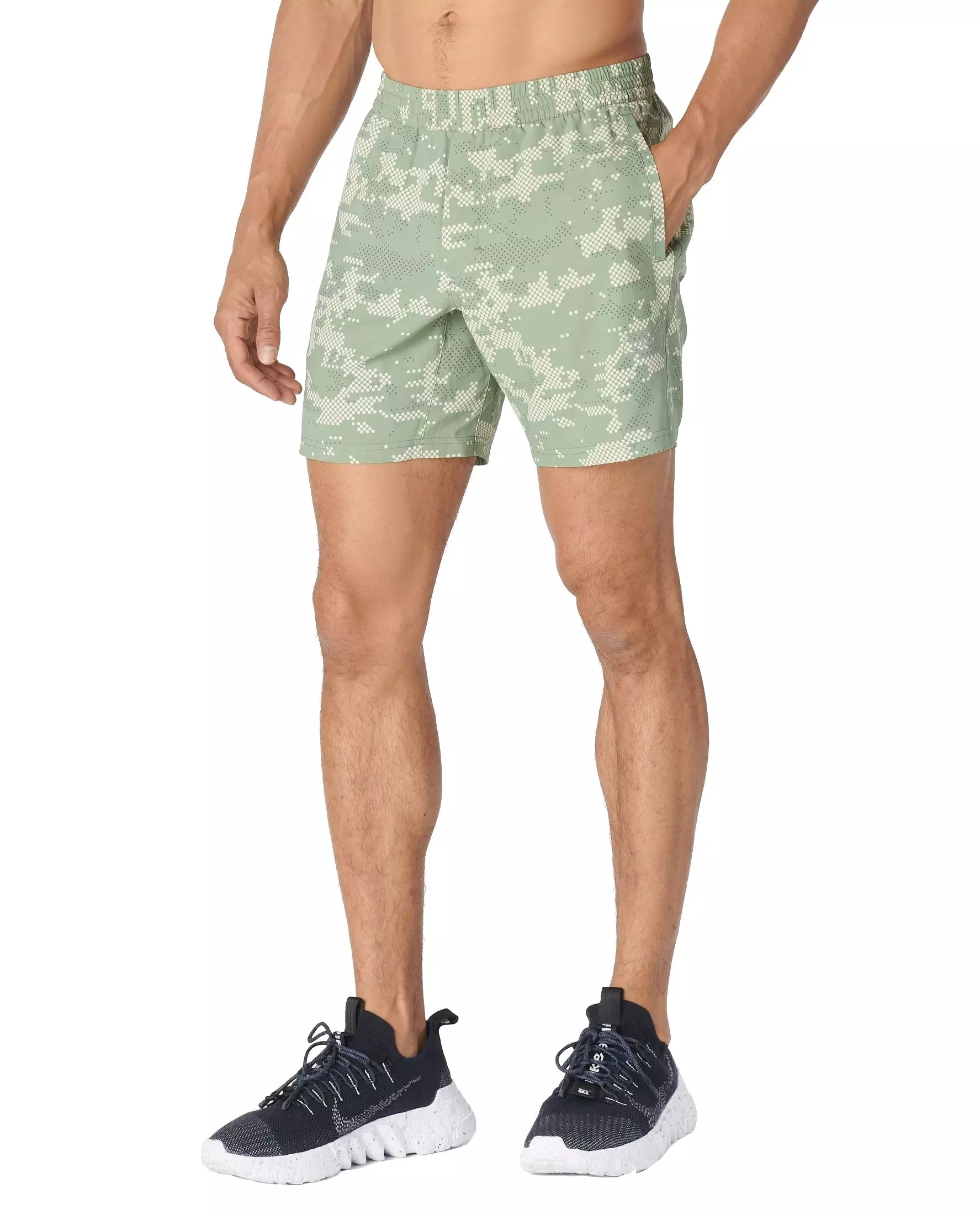 Legends Men's Bishop 7-Inch Lined Shorts - Camo - GREEN