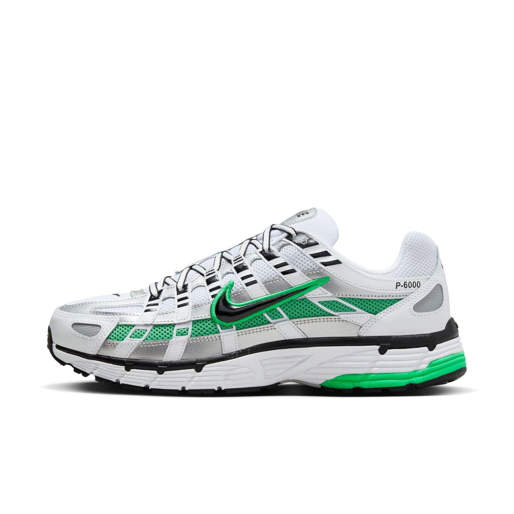 Nike P-6000 Men's "White/Black/Metallic Silver/Spring Green" Shoe