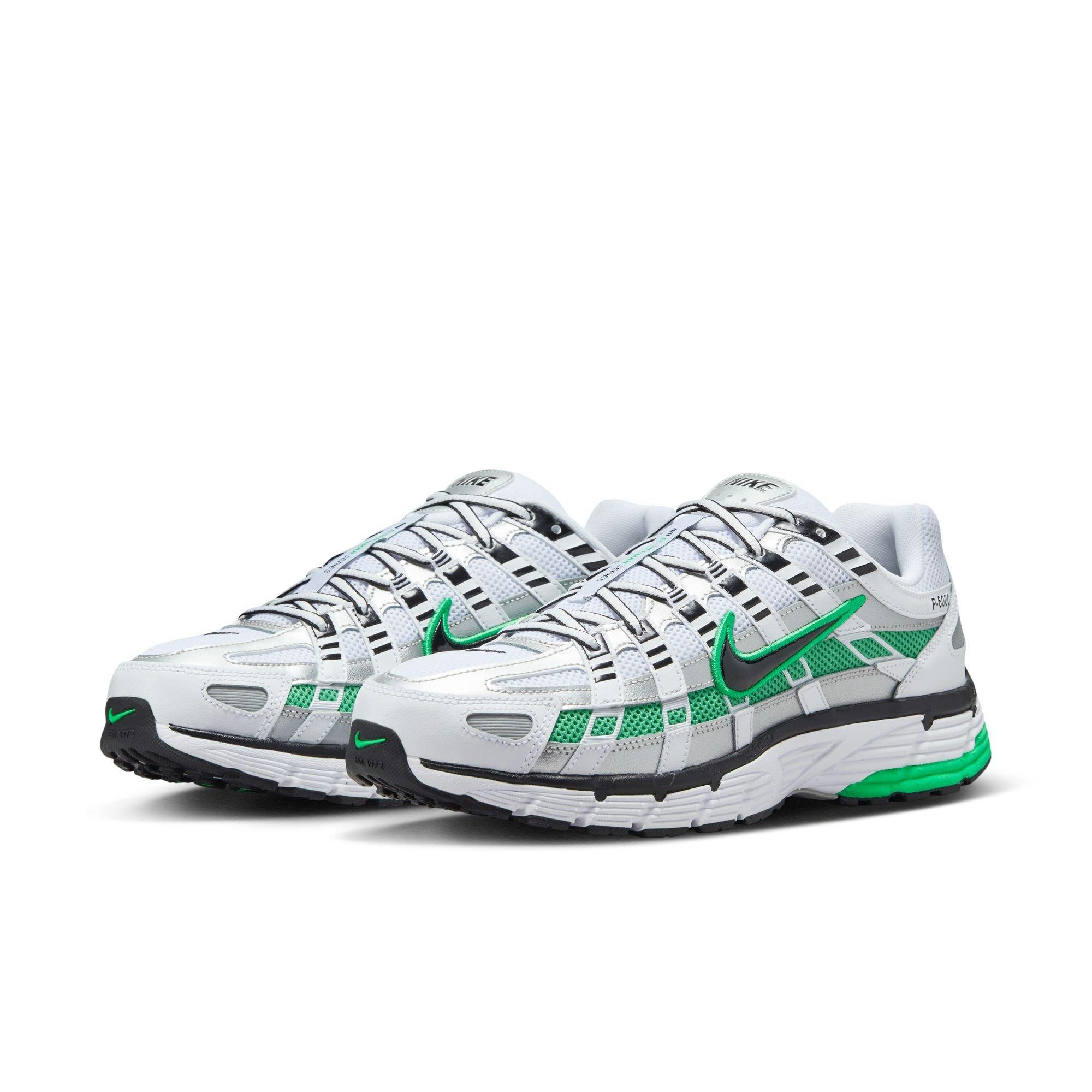 Nike P-6000 Men's "White/Black/Metallic Silver/Spring Green" Shoe