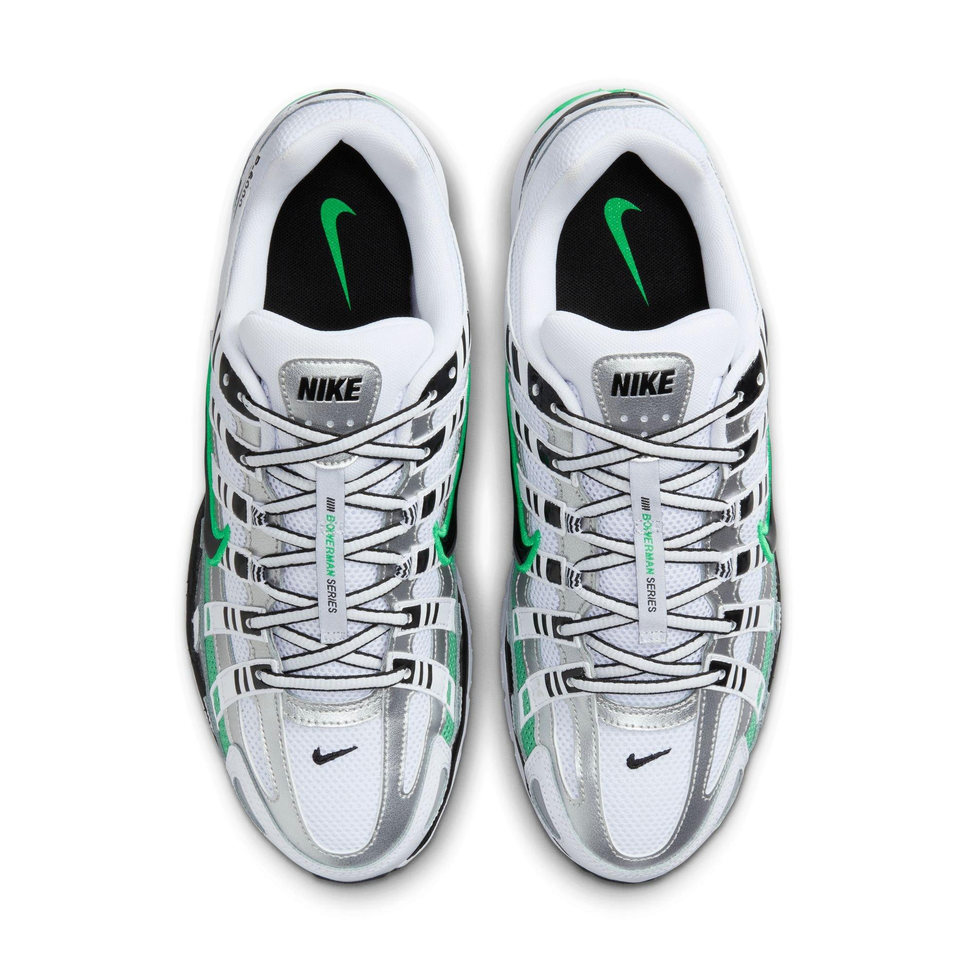 Nike P-6000 Men's "White/Black/Metallic Silver/Spring Green" Shoe