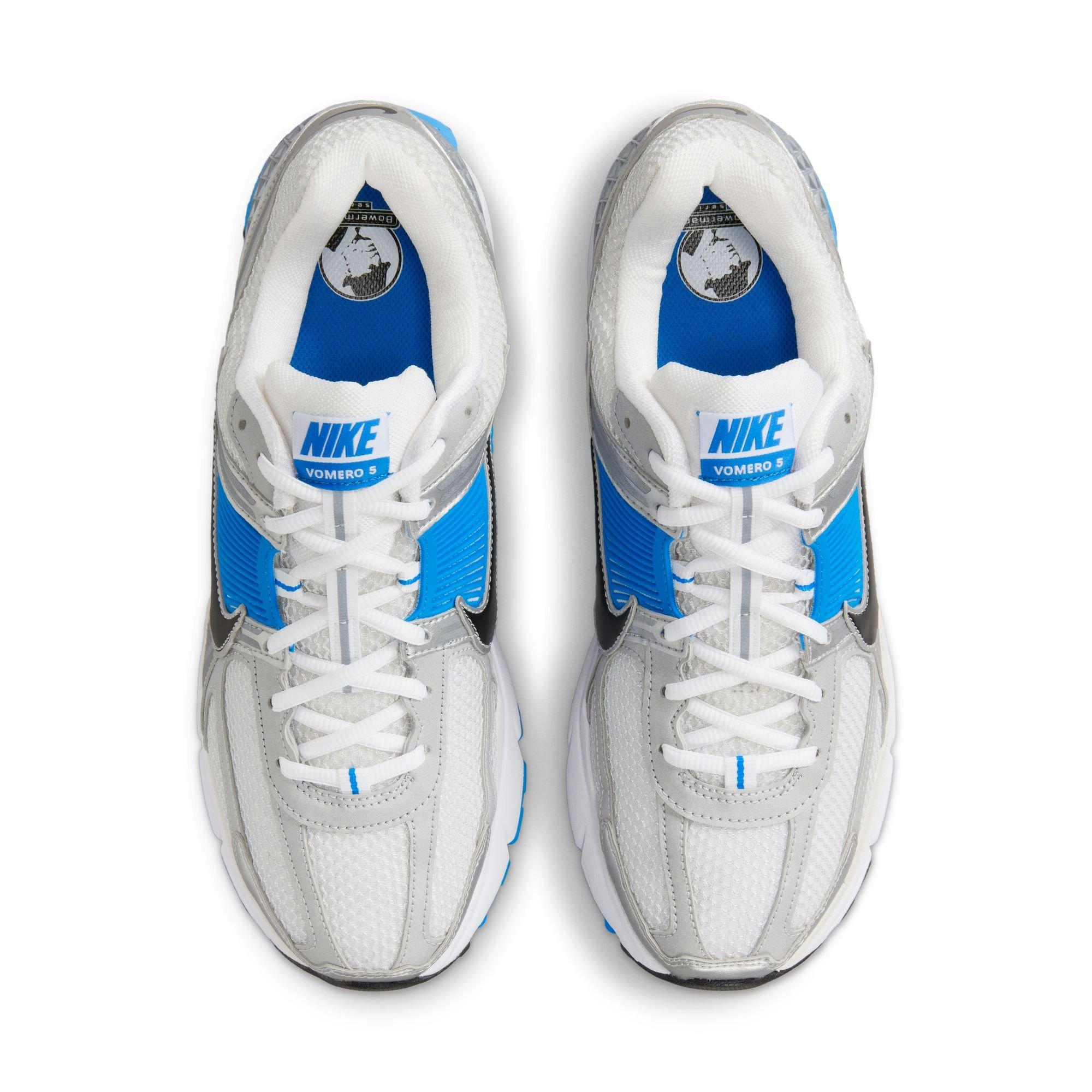 Nike Zoom Vomero 5 "White/Black/Pure Platinum/Photo Blue" Men's Shoe - WHITE/BLUE Thumbnail View 7