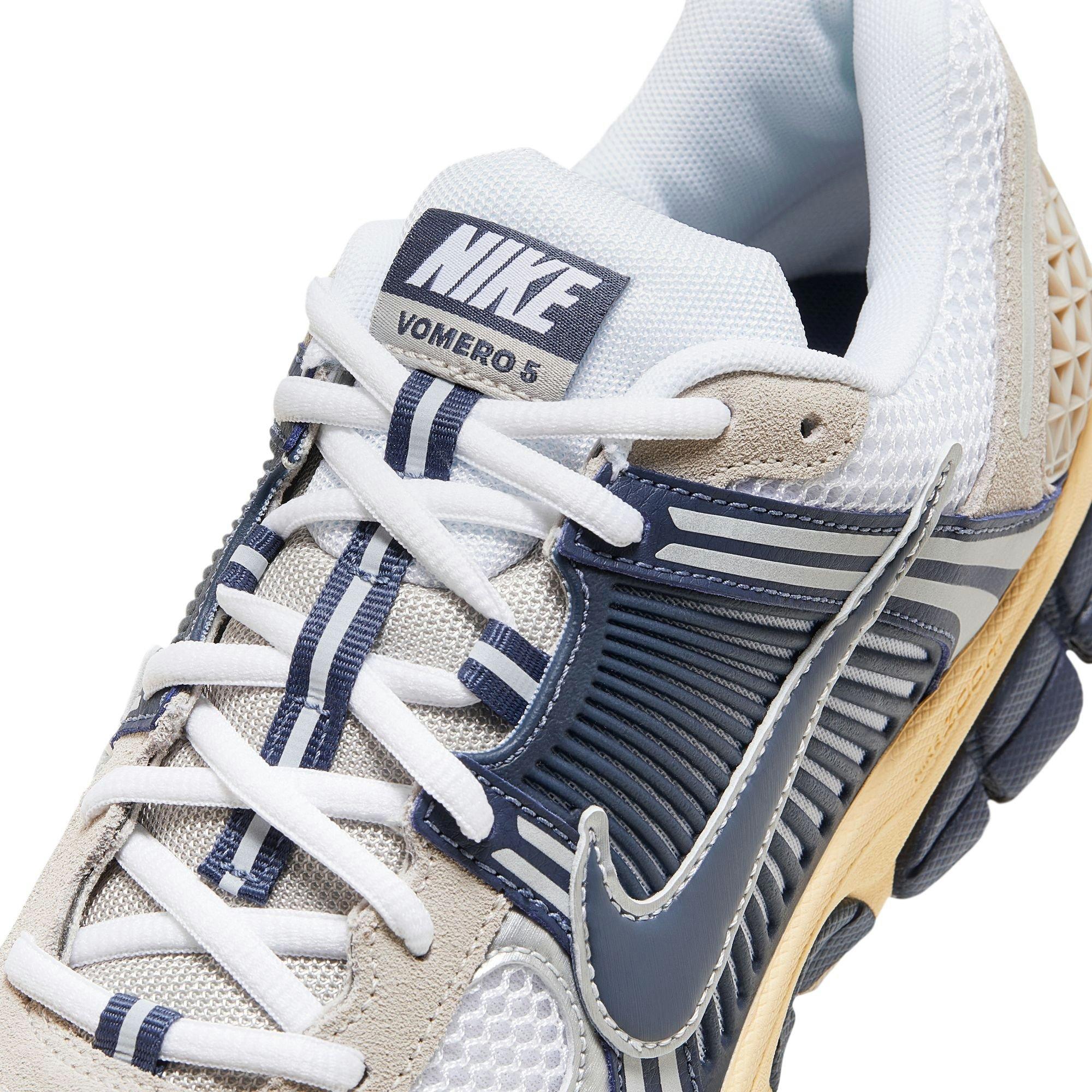 Nike Zoom Vomero 5 "White/Thunder Blue/Cream II" Men's Shoe - WHITE/BEIGE Thumbnail View 9