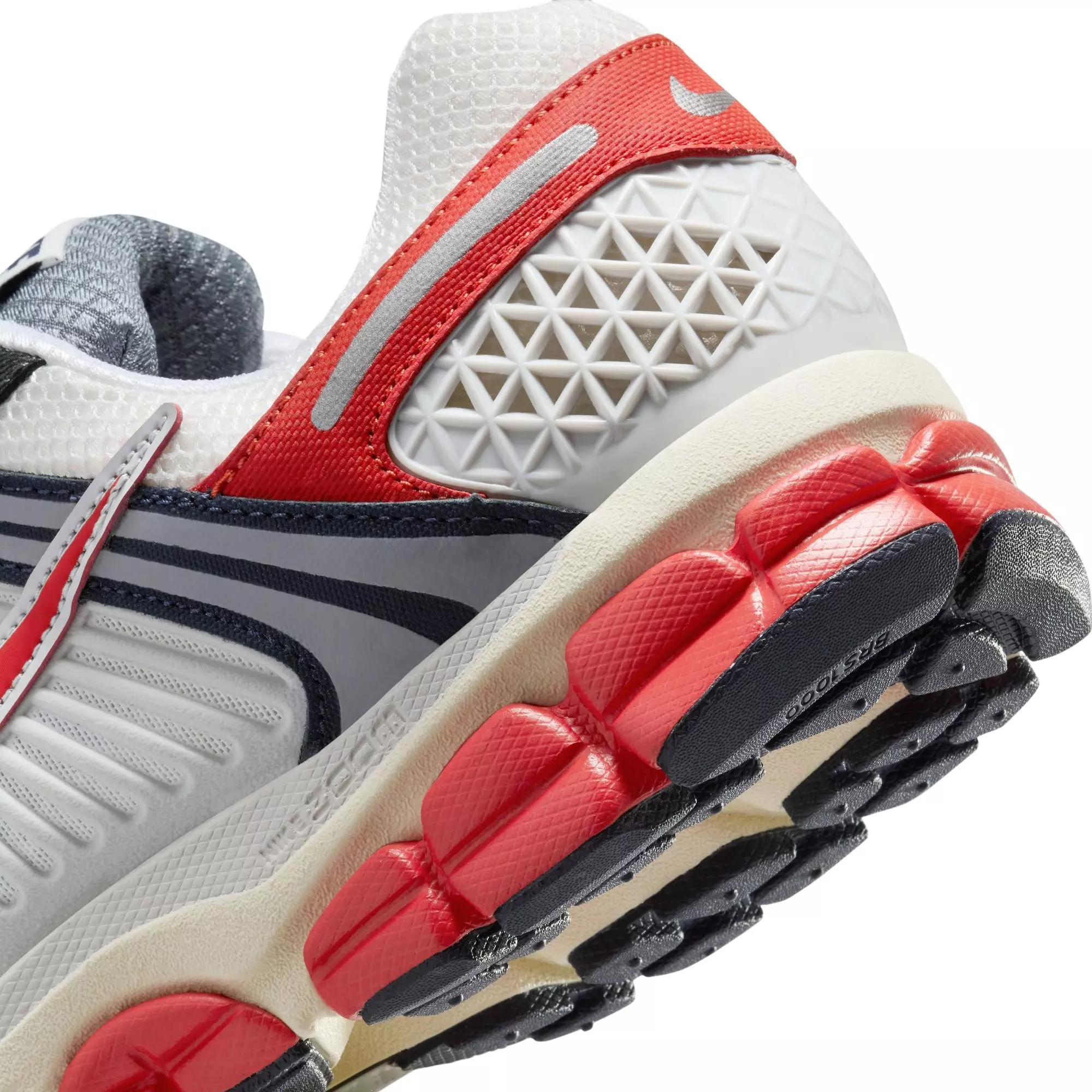 Nike Zoom Vomero 5 "Photon Dust/Picante Red/Summit White" Men's Shoe - WHITE/NAVY/RED