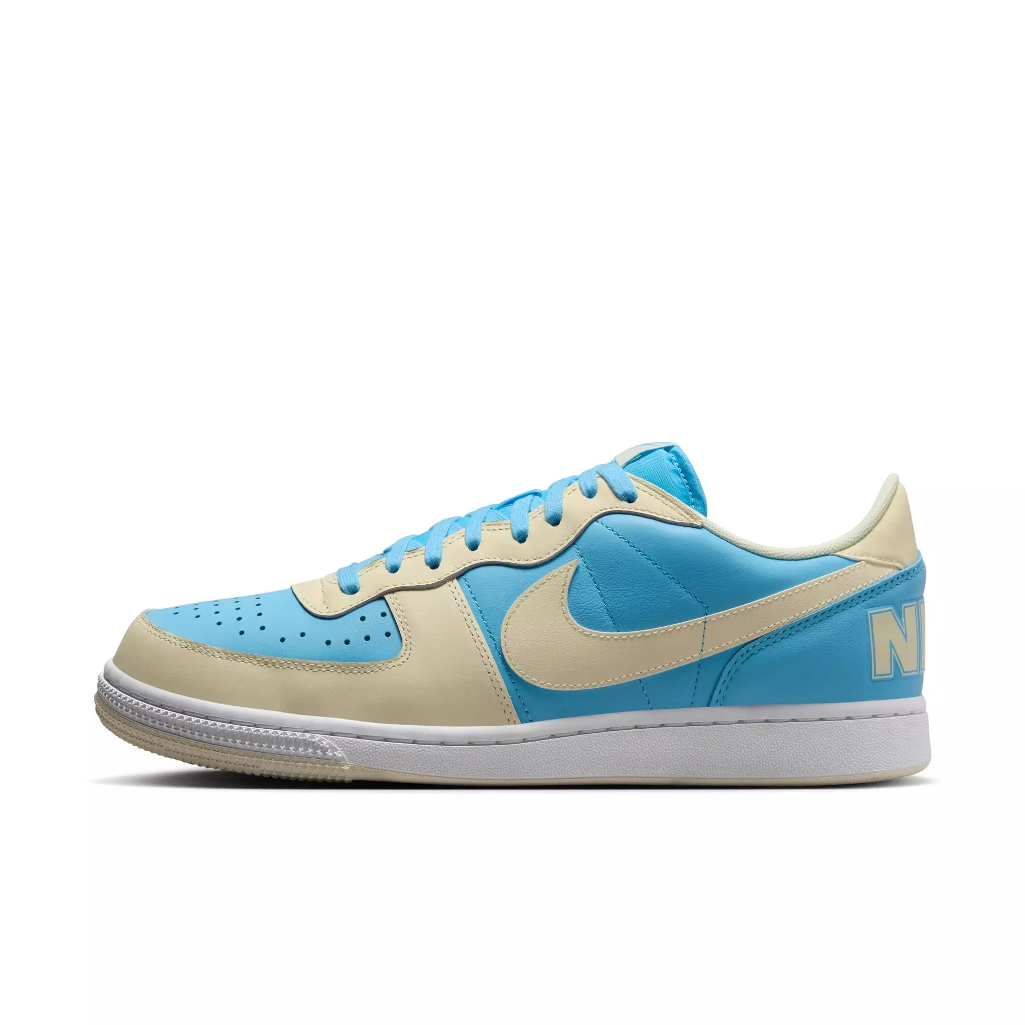 Nike Terminator Low "Aquarius Blue/Coconut Milk/White" Men's Shoe - LT BLUE/WHITE