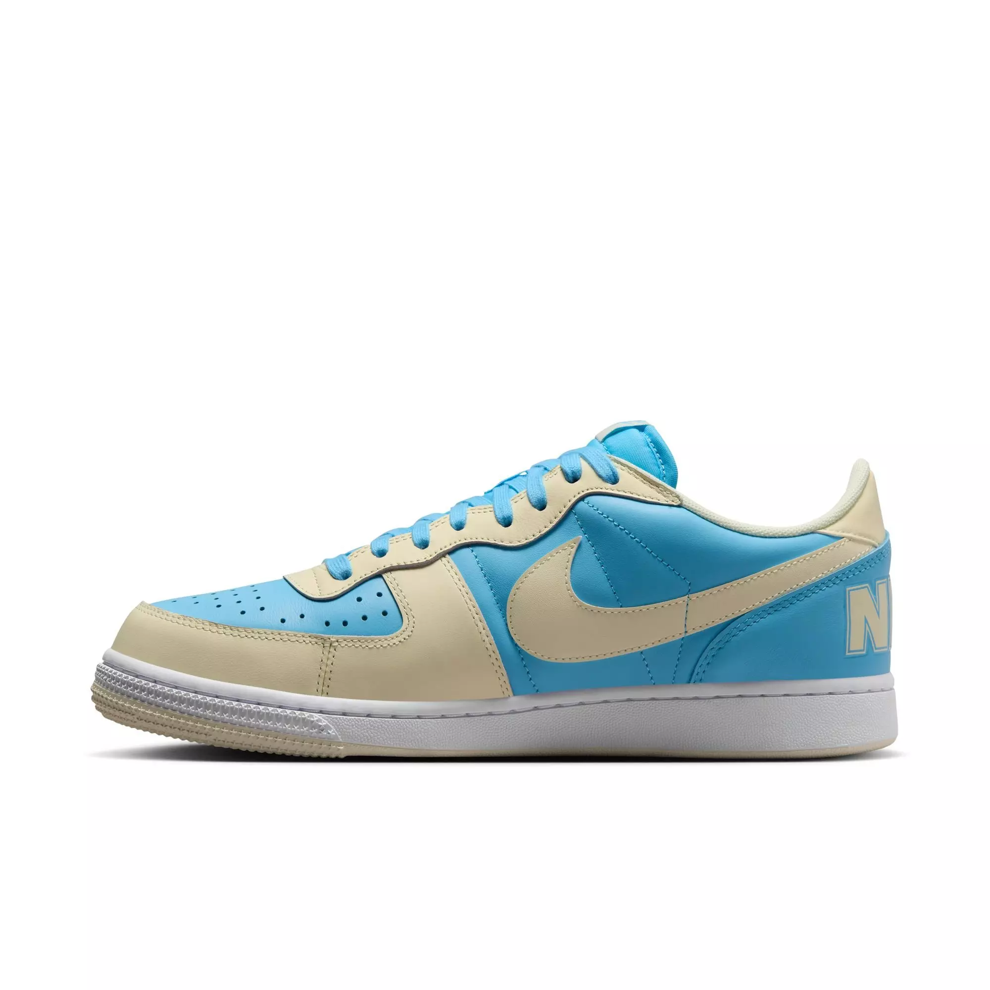Nike Terminator Low "Aquarius Blue/Coconut Milk/White" Men's Shoe - LT BLUE/WHITE