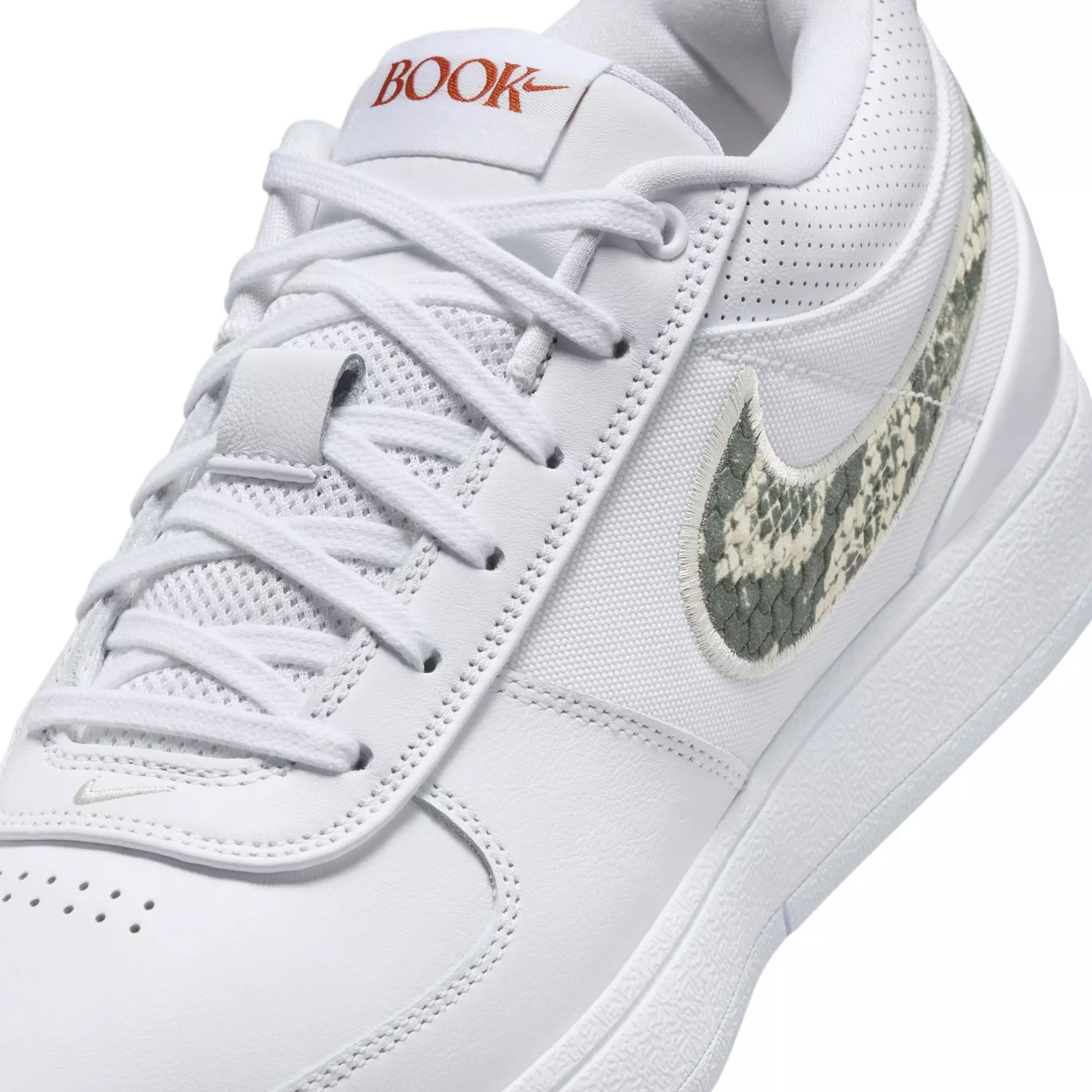 Nike Book 1 "Rattlesnake" Men's Basketball Shoe - WHITE/OREWOOD BROWN/BURNT SUNRISE