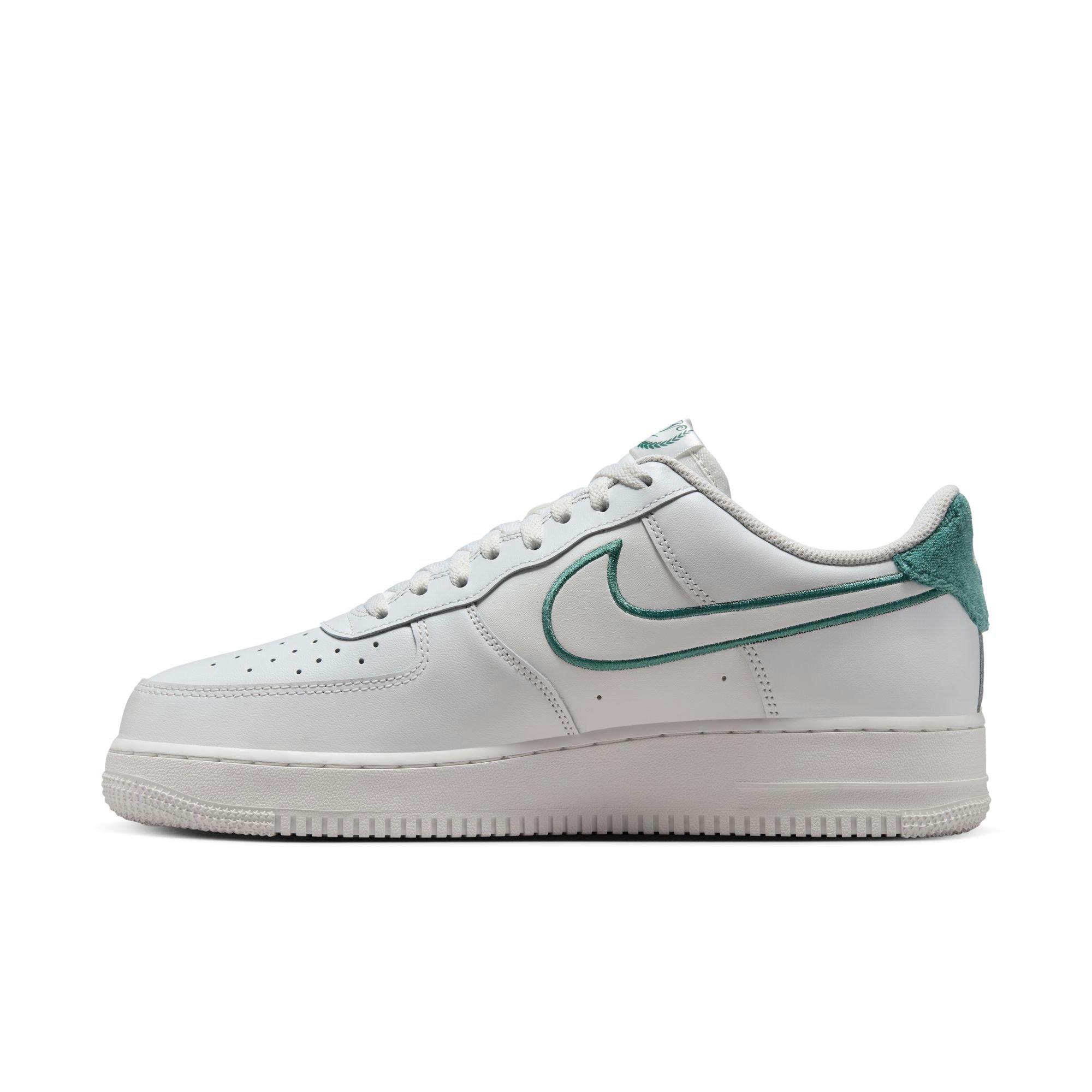 Nike Air Force 1 '07 LV8 "Summit White/Bicoastal" Men's Shoe - WHITE/TEAL Thumbnail View 4