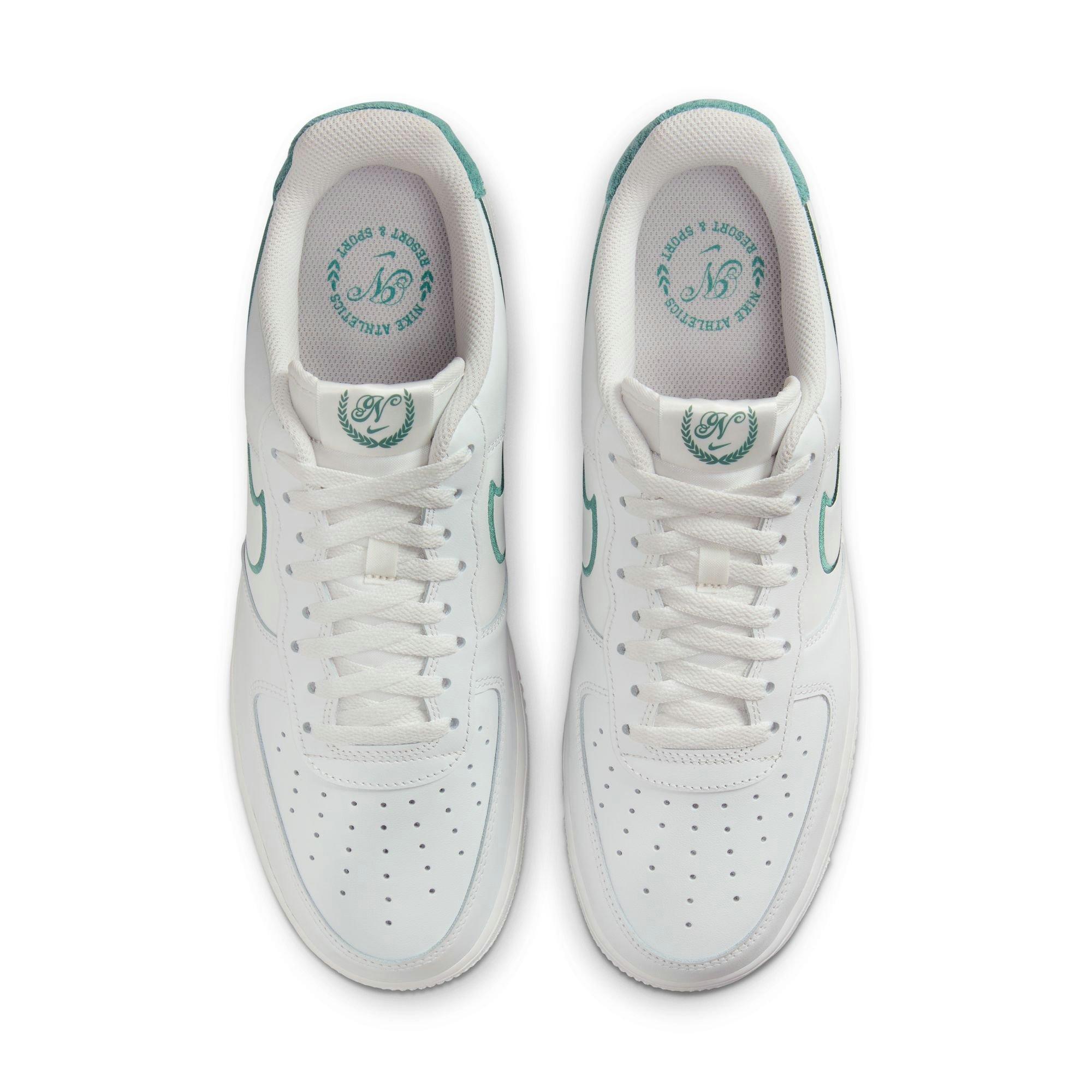 Nike Air Force 1 '07 LV8 "Summit White/Bicoastal" Men's Shoe - WHITE/TEAL Thumbnail View 7