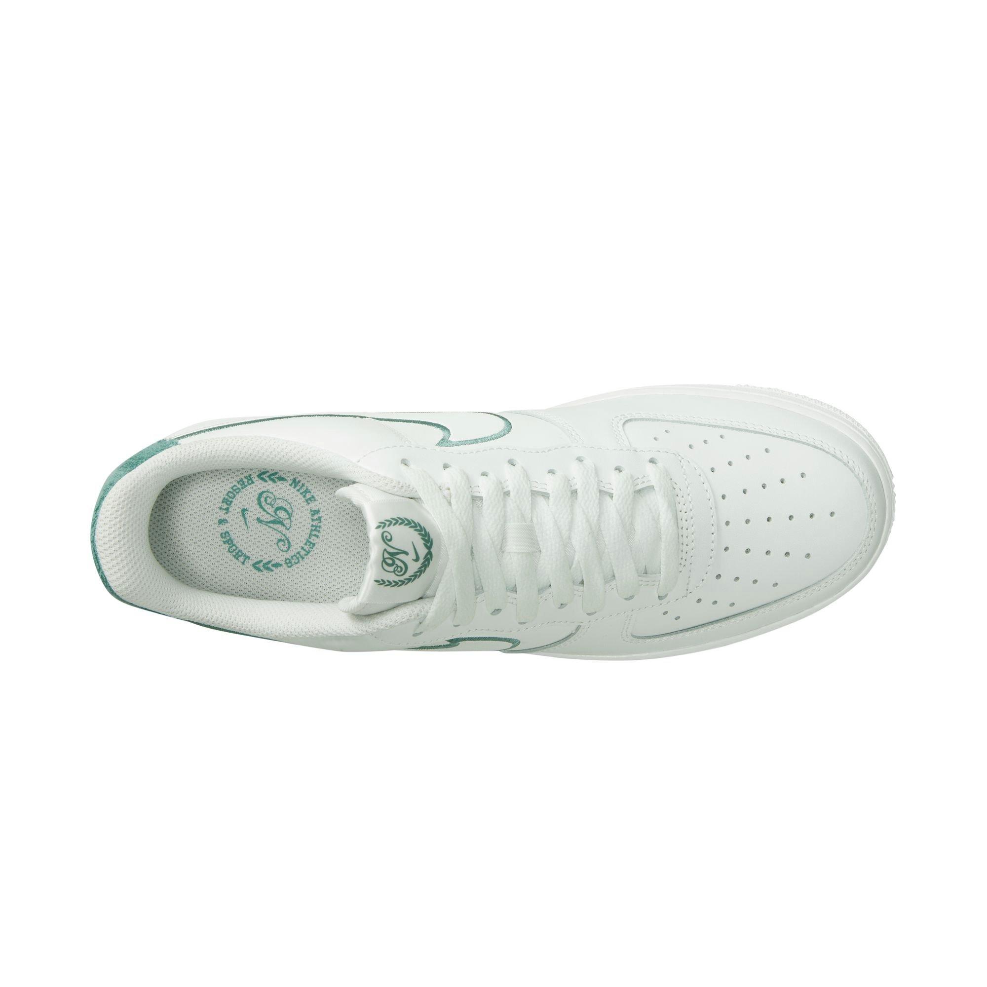 Nike Air Force 1 '07 LV8 "Summit White/Bicoastal" Men's Shoe - WHITE/TEAL Thumbnail View 8