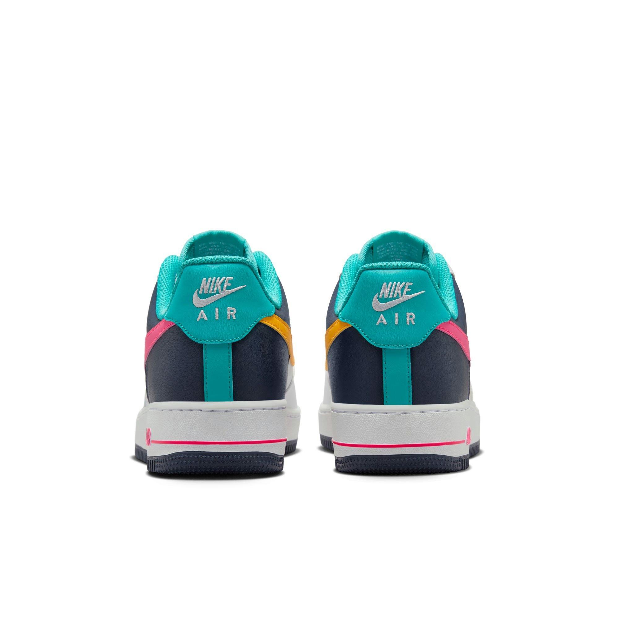 Nike Air Force 1 '07 "Racer Pink/Thunder Blue" Men's Shoe - WHITE/RACER PINK/THUNDER BLUE Thumbnail View 8