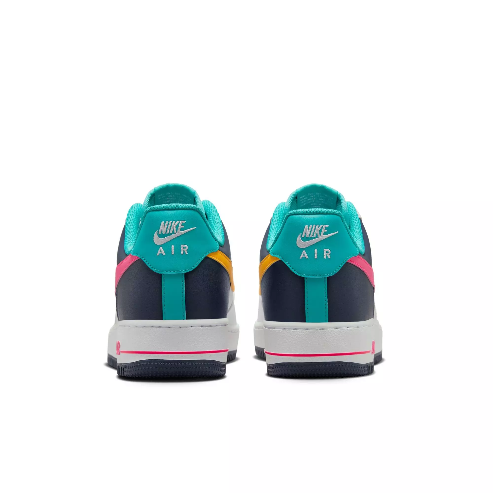 Nike Air Force 1 '07 "Racer Pink/Thunder Blue" Men's Shoe - WHITE/RACER PINK/THUNDER BLUE