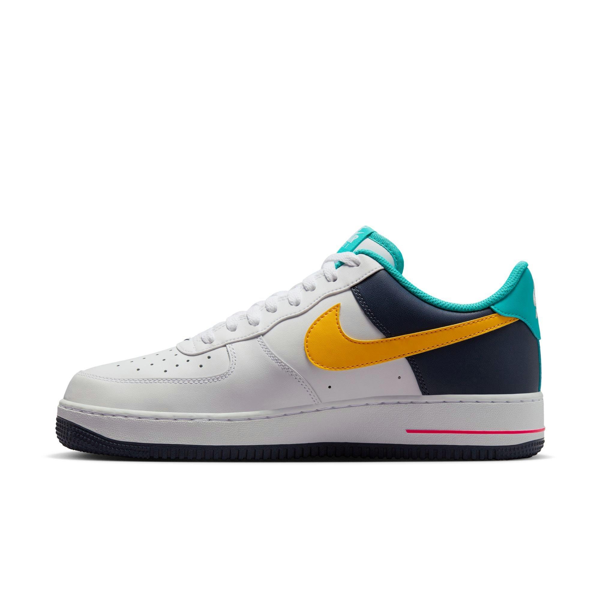 Nike Air Force 1 '07 "Racer Pink/Thunder Blue" Men's Shoe - WHITE/RACER PINK/THUNDER BLUE Thumbnail View 7