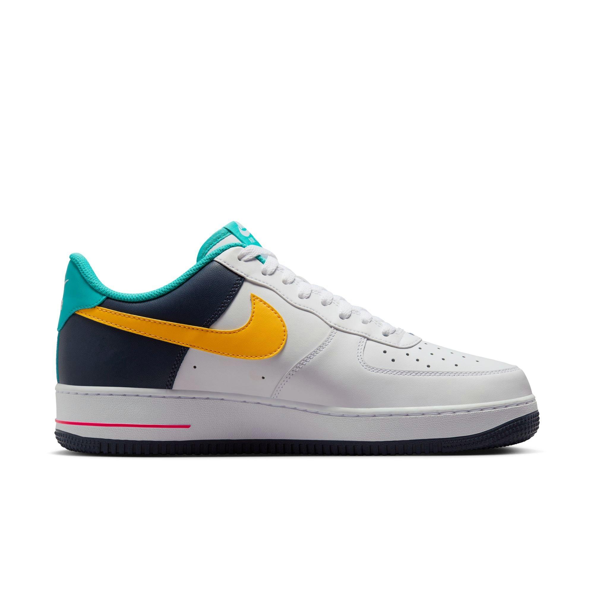 Nike Air Force 1 '07 "Racer Pink/Thunder Blue" Men's Shoe - WHITE/RACER PINK/THUNDER BLUE Thumbnail View 2