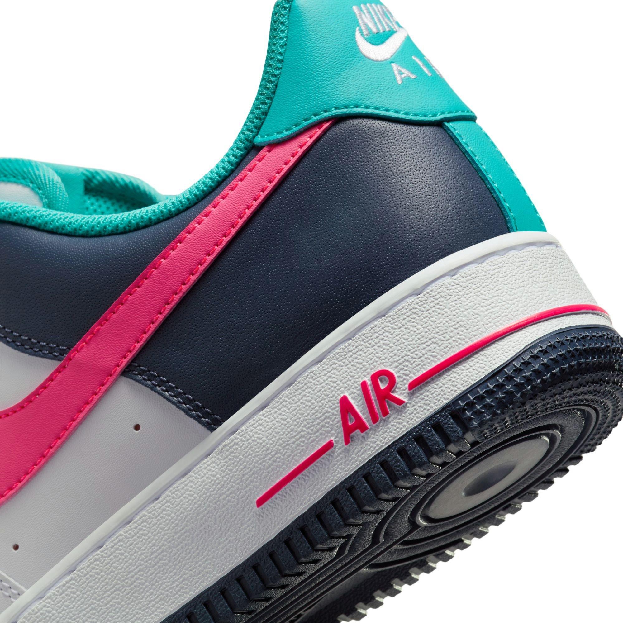 Nike Air Force 1 '07 "Racer Pink/Thunder Blue" Men's Shoe - WHITE/RACER PINK/THUNDER BLUE Thumbnail View 5