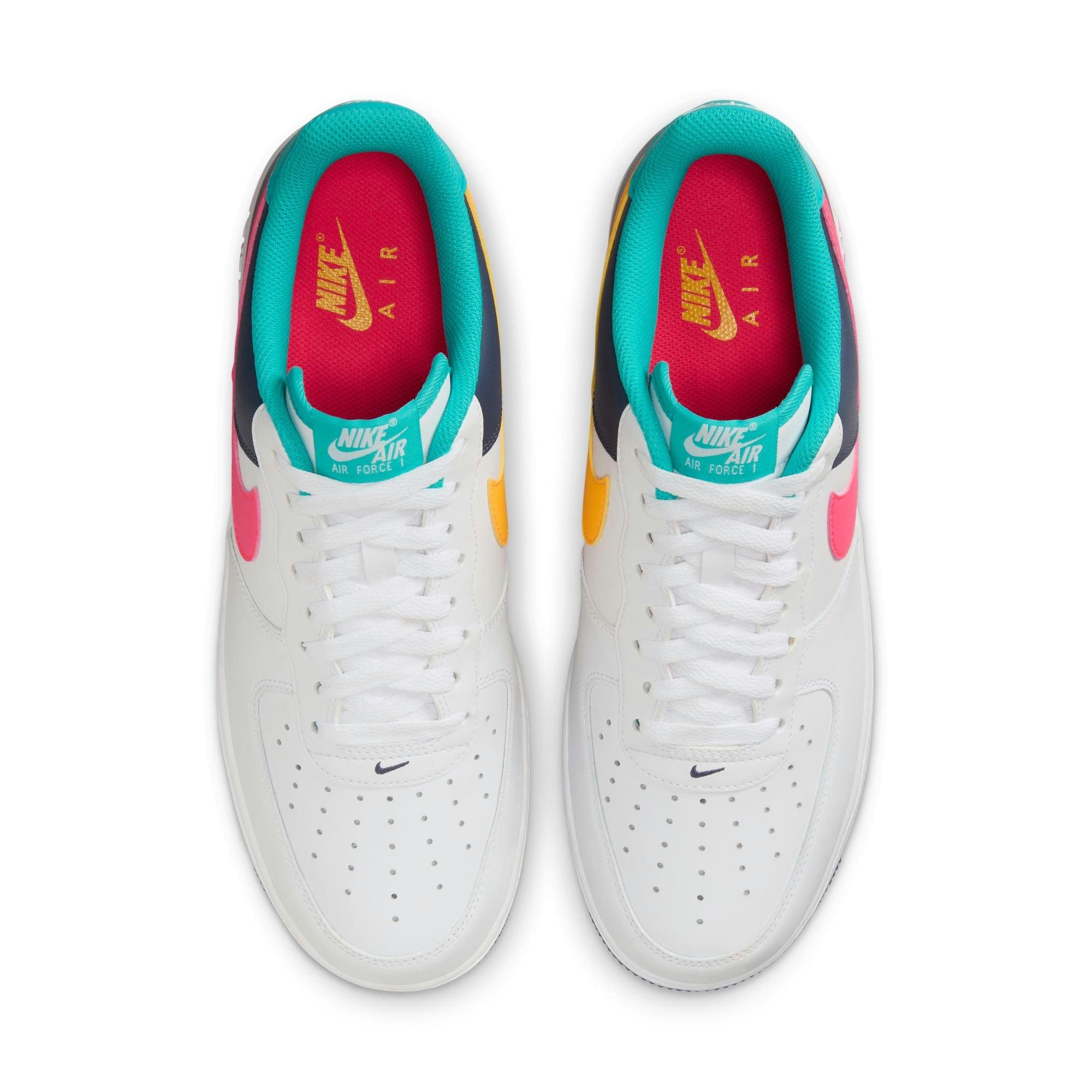 Nike Air Force 1 '07 "Racer Pink/Thunder Blue" Men's Shoe - WHITE/RACER PINK/THUNDER BLUE Thumbnail View 9