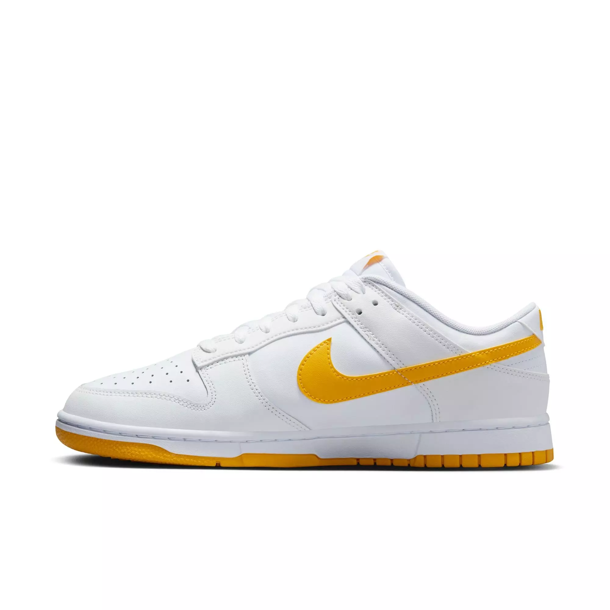 Nike Dunk Low Retro "White/University Gold/Summit White" Men's Shoe - WHITE/YELLOW