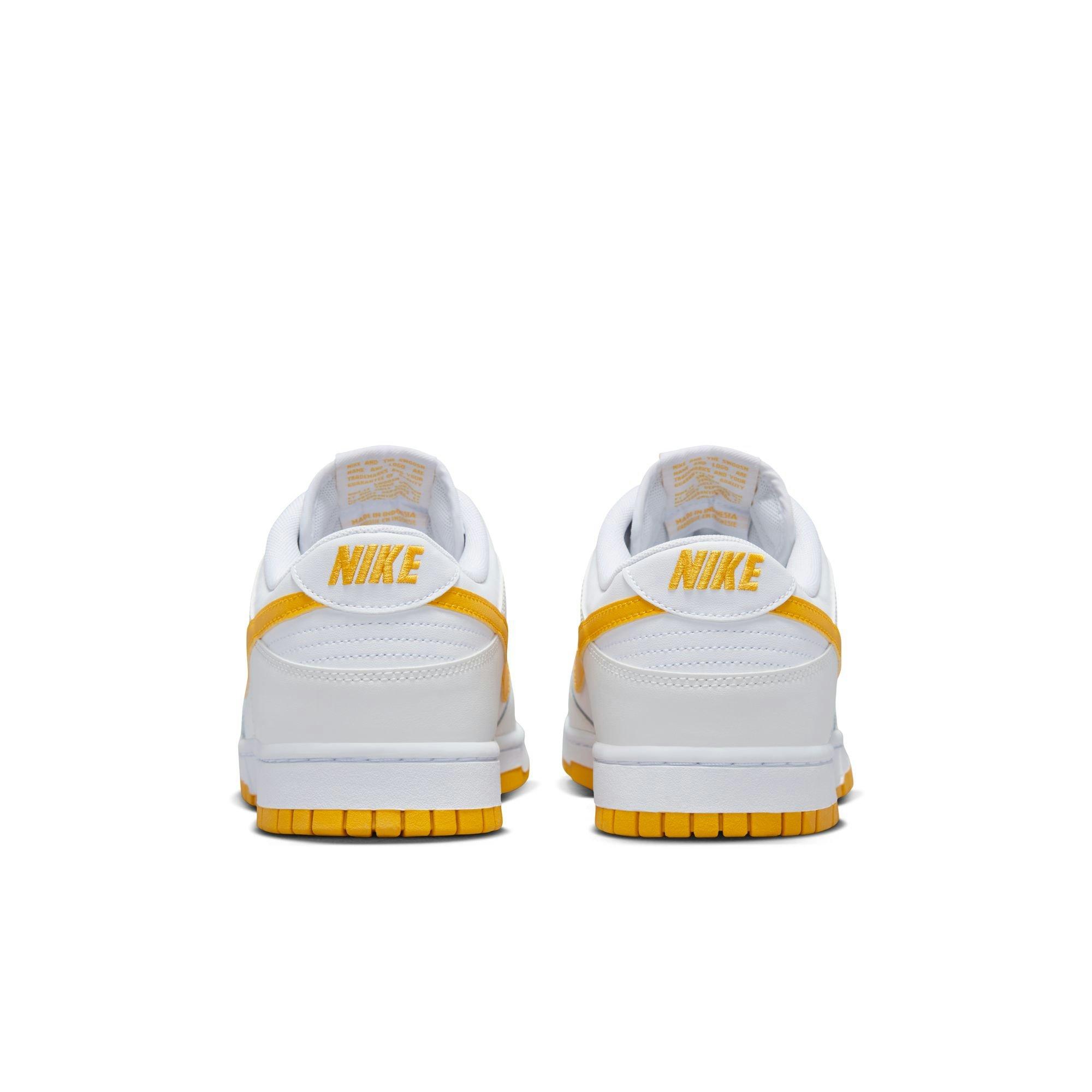 Nike Dunk Low Retro "White/University Gold/Summit White" Men's Shoe - WHITE/YELLOW Thumbnail View 6