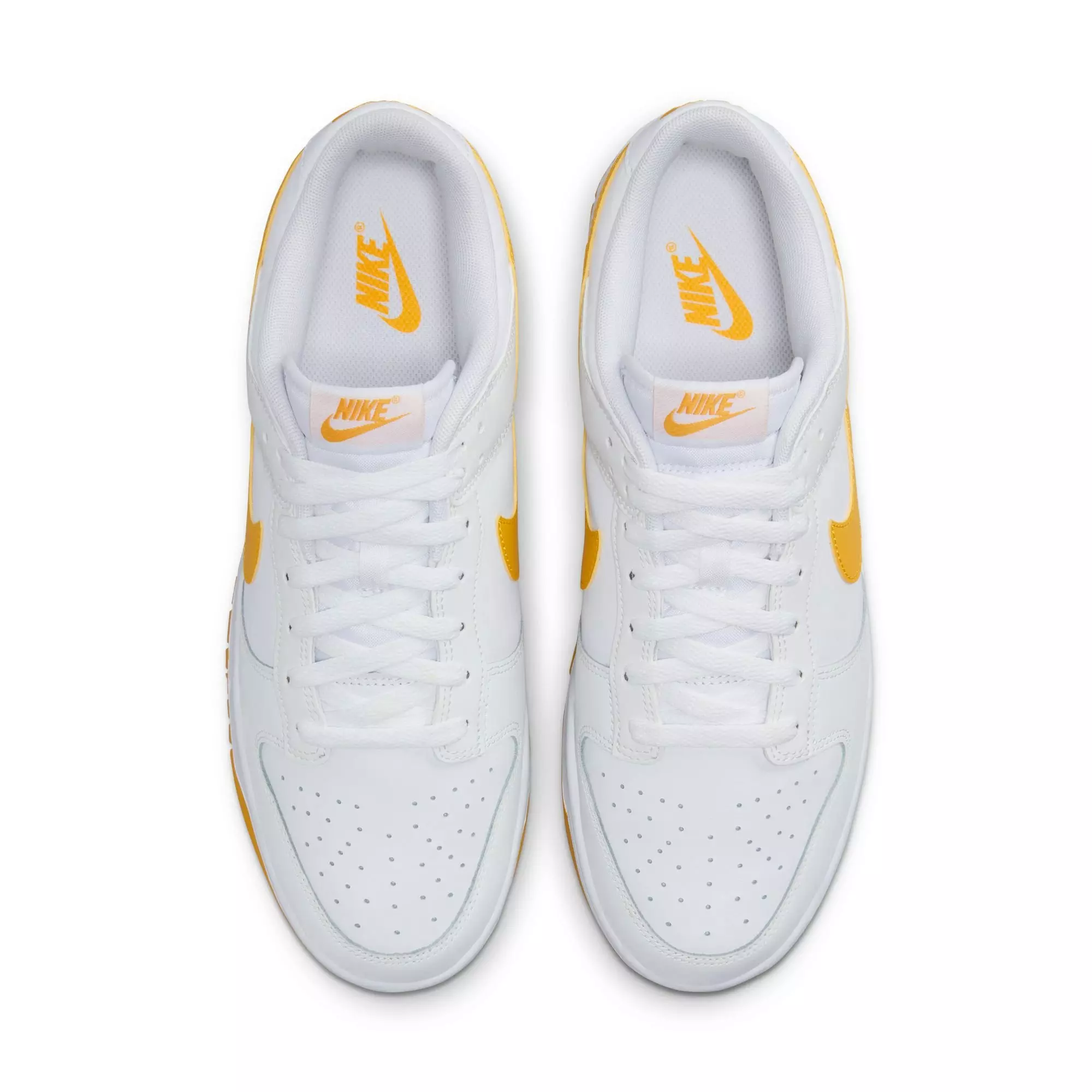 Nike Dunk Low Retro "White/University Gold/Summit White" Men's Shoe - WHITE/YELLOW