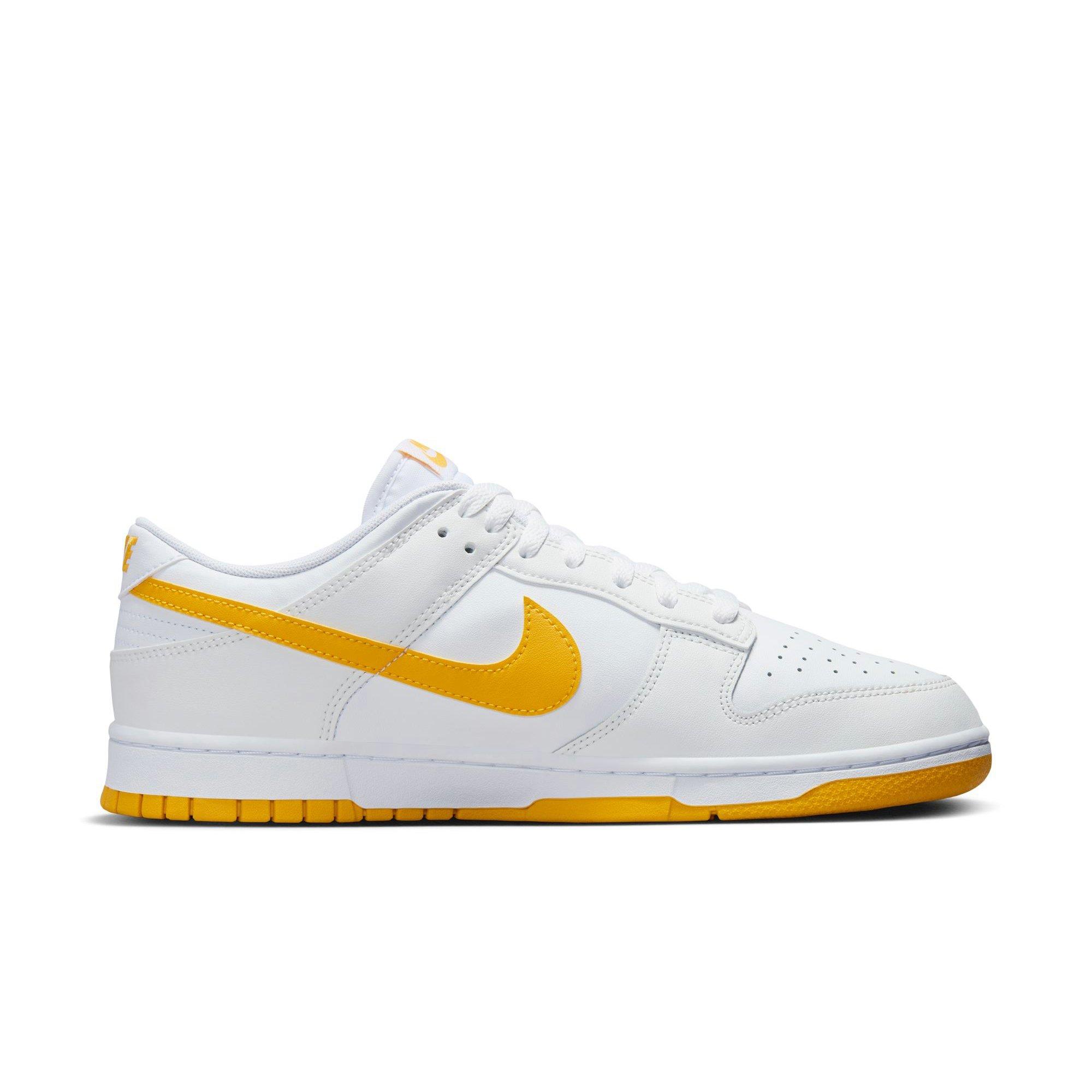 Nike Dunk Low Retro Men's "White/University Gold/Summit White" Shoe