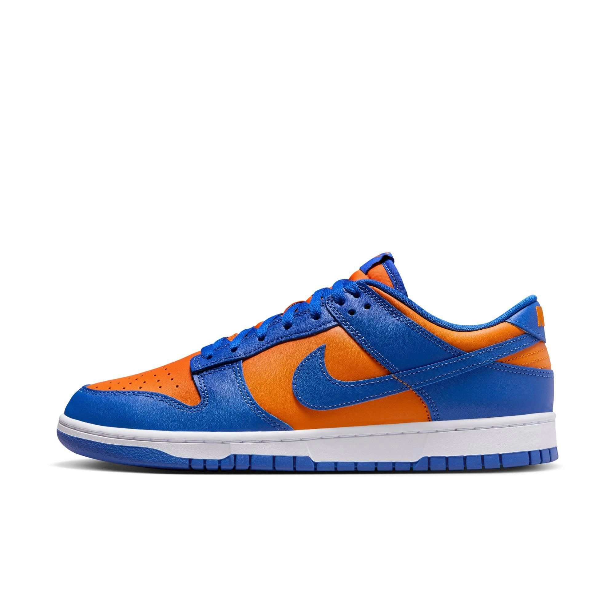 Nike Dunk Low Retro "Bright Ceramic/Tm Royal/University Red" Men's Shoe - BLUE/ORANGE Thumbnail View 3
