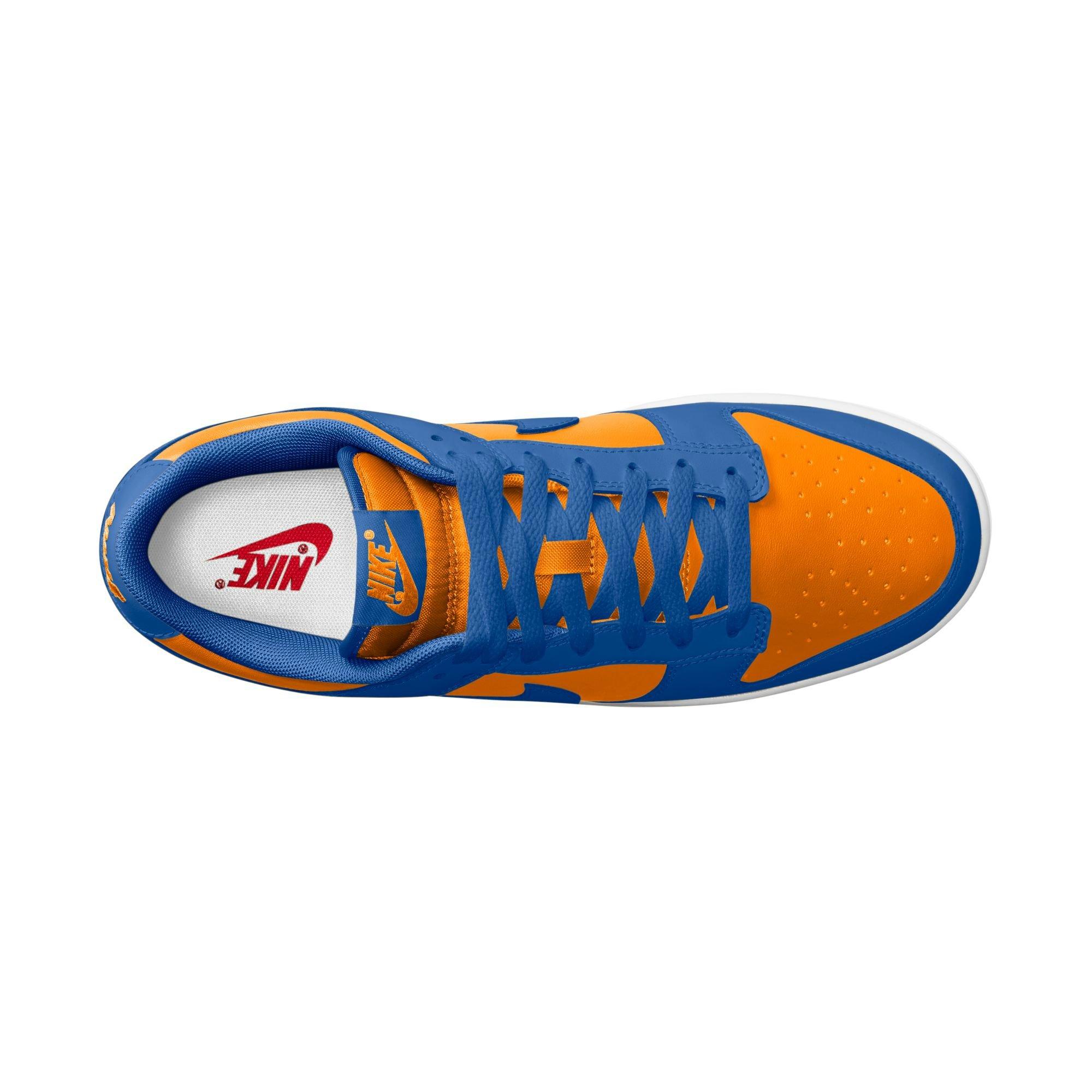 Nike Dunk Low Retro "Bright Ceramic/Tm Royal/University Red" Men's Shoe - BLUE/ORANGE Thumbnail View 8