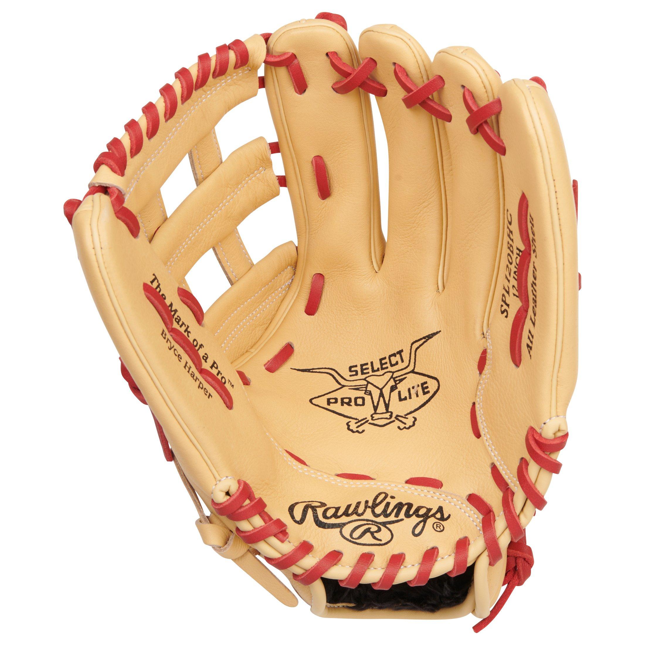 Rawlings Youth Select Pro Lite Bryce Harper Baseball Glove - TAN/RED Thumbnail View 2