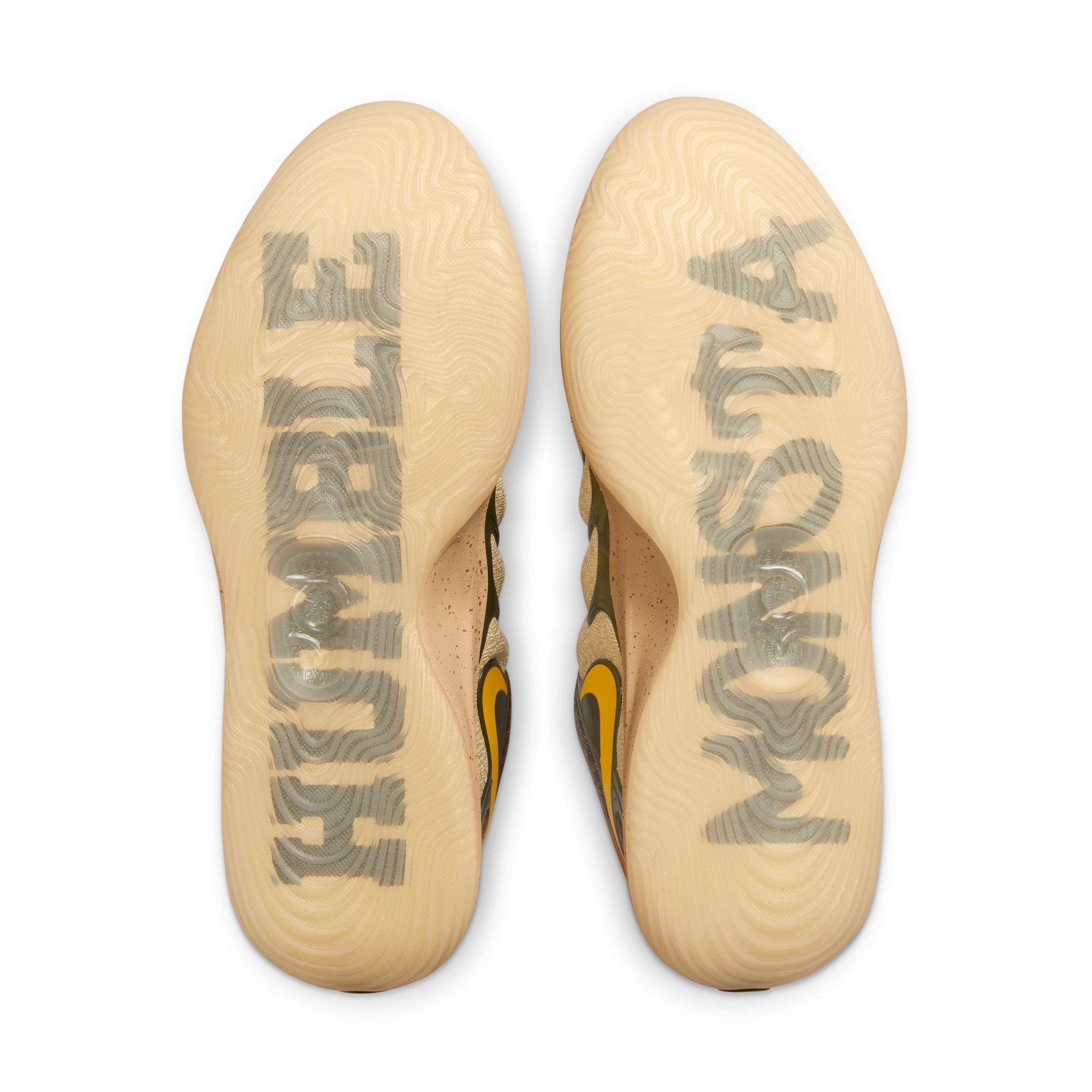 Nike KD17 Producer Pack "Bink!" Men's Basketball Shoe - SESAME/UNIVERSITY GOLD/ROUGH GREEN Thumbnail View 10