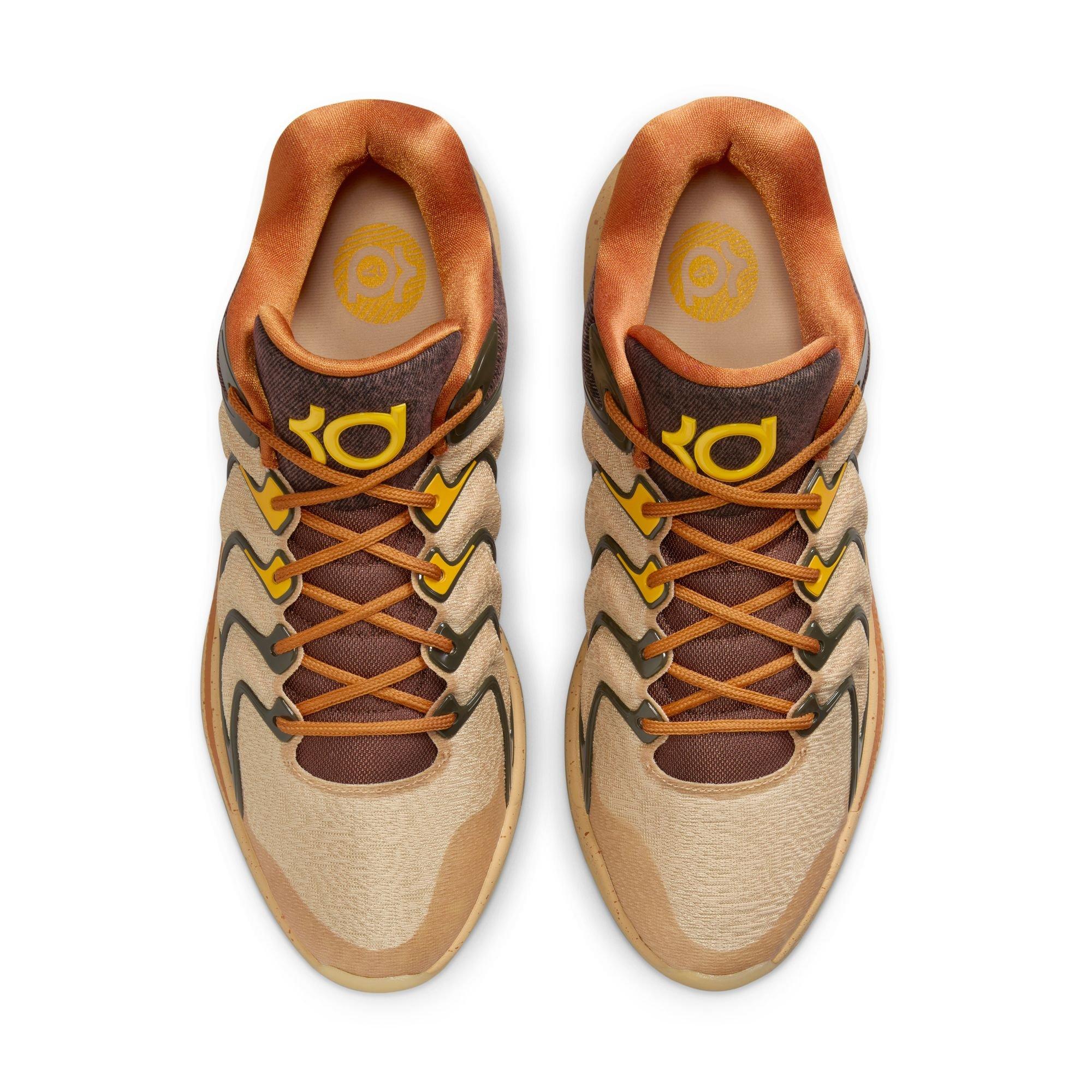 Nike KD17 Producer Pack "Bink!" Men's Basketball Shoe - SESAME/UNIVERSITY GOLD/ROUGH GREEN Thumbnail View 9