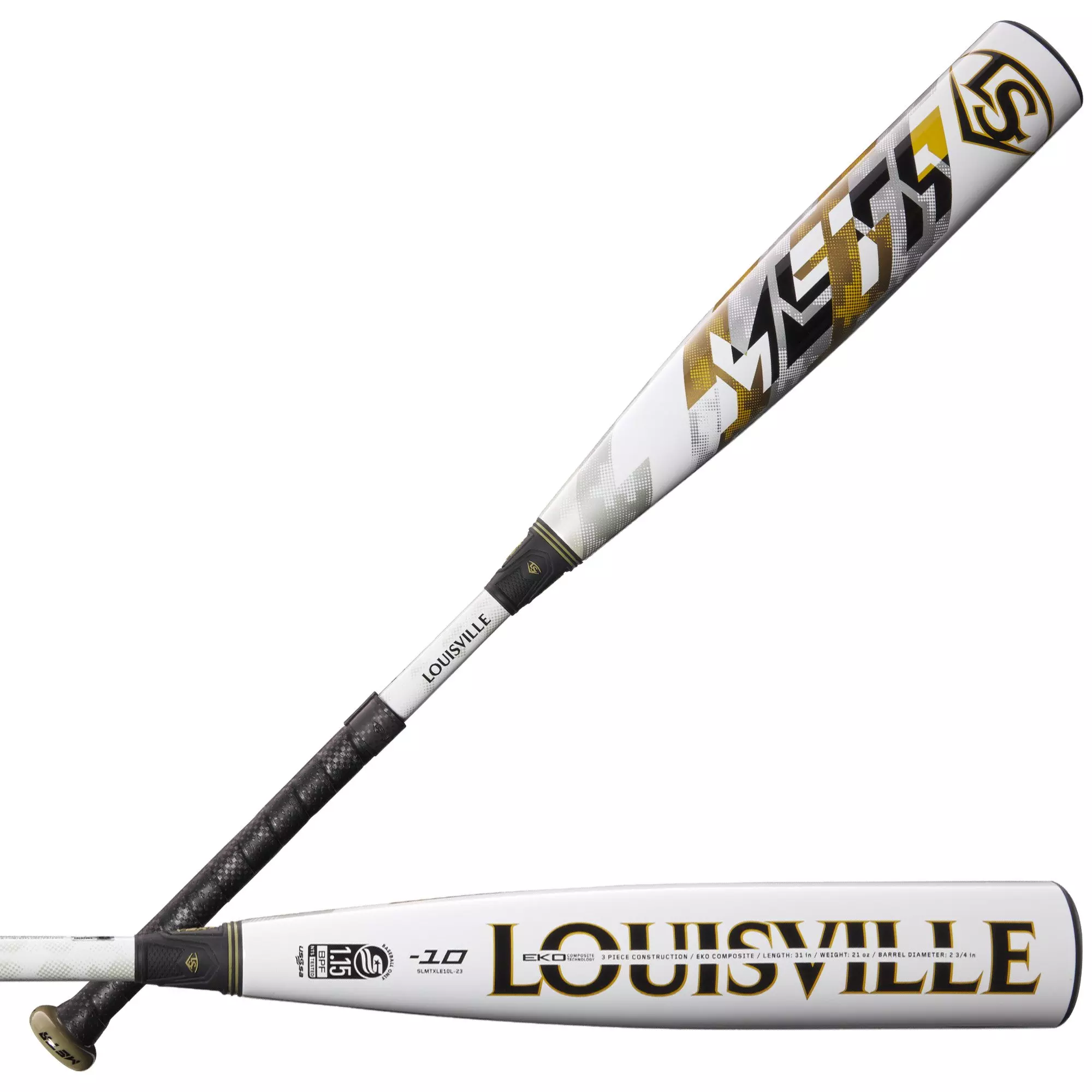 Louisville Slugger Meta USSSA Baseball Bat (-10) 2023 - WHITE