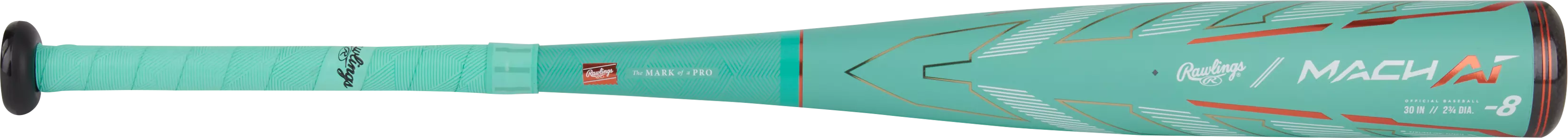 Rawlings Mach AI Youth USSSA Baseball Bat (-8) 2024 - DK GREEN