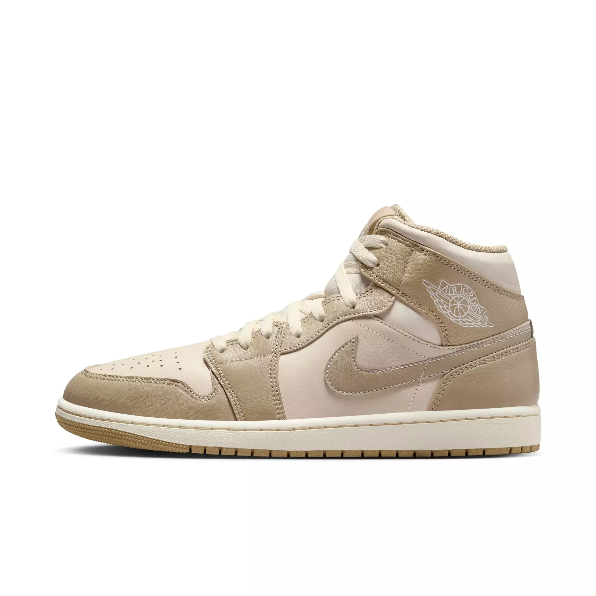 Jordan 1 Mid "Legend Lt Brown/Khaki/Phantom" Men's Shoe - TAN