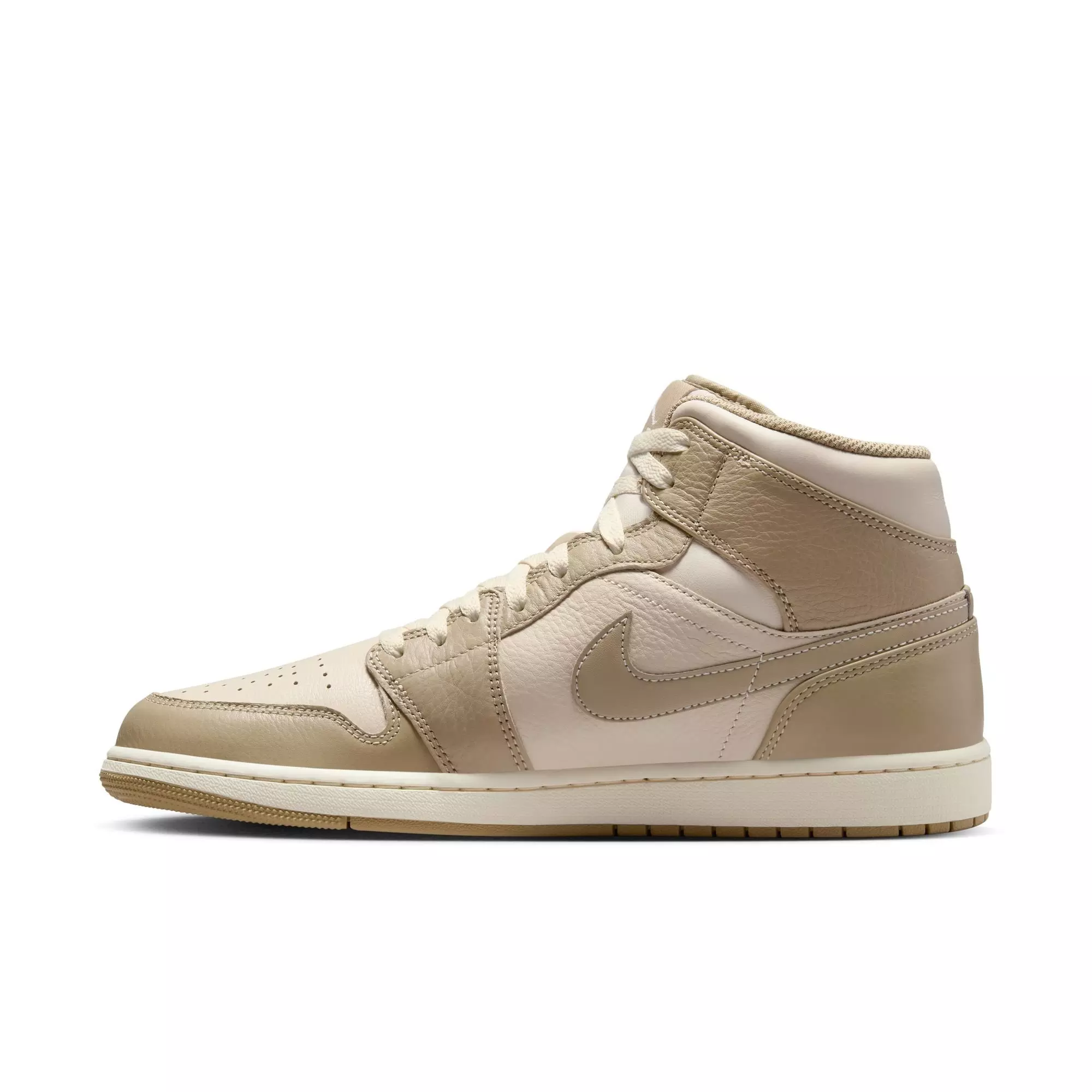 Jordan 1 Mid "Legend Lt Brown/Khaki/Phantom" Men's Shoe - TAN