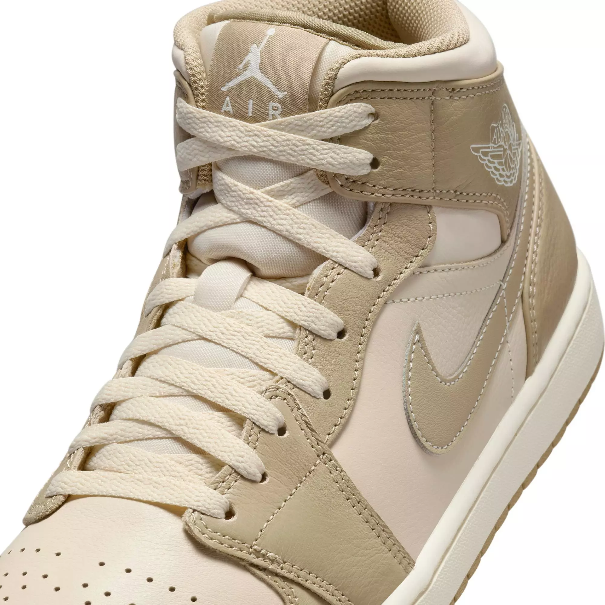 Jordan 1 Mid "Legend Lt Brown/Khaki/Phantom" Men's Shoe - TAN
