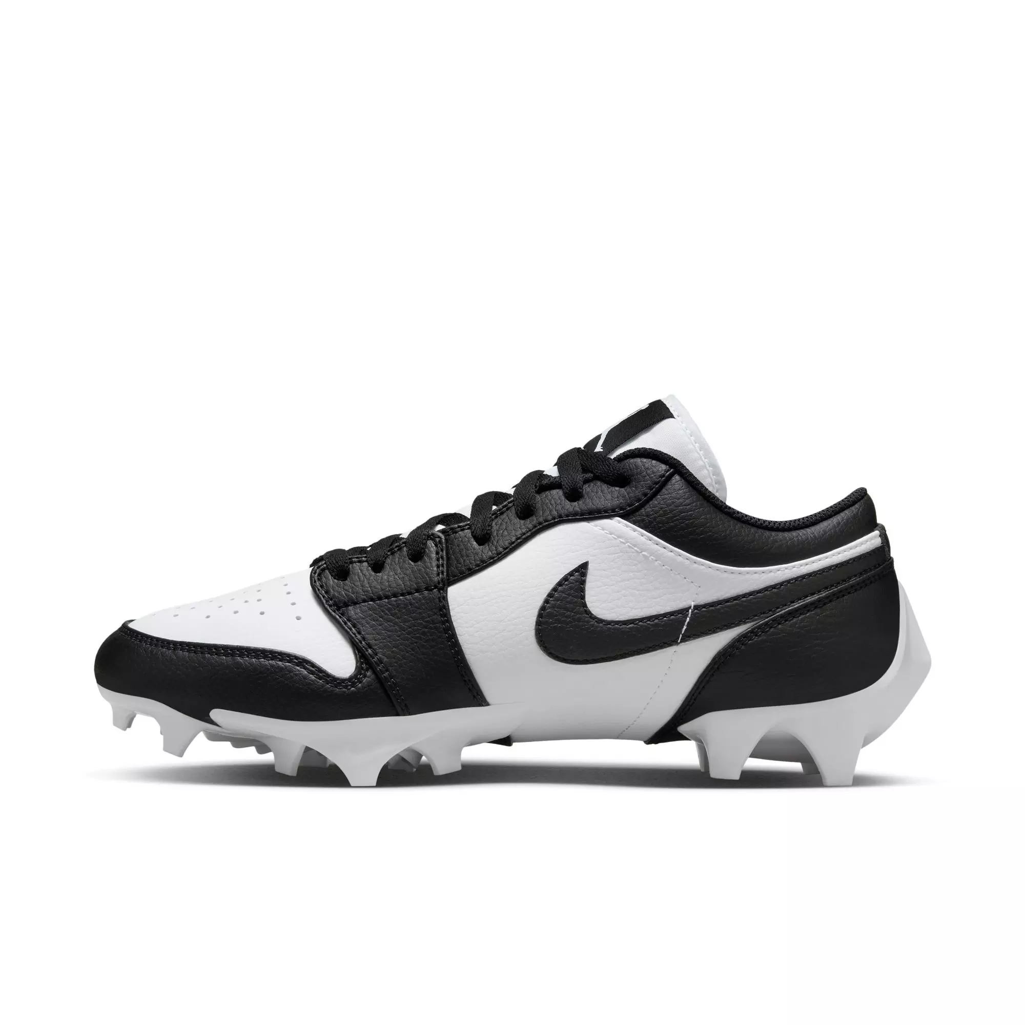 Jordan 1 Low TD "White/Black" Men's Football Cleat - WHITE