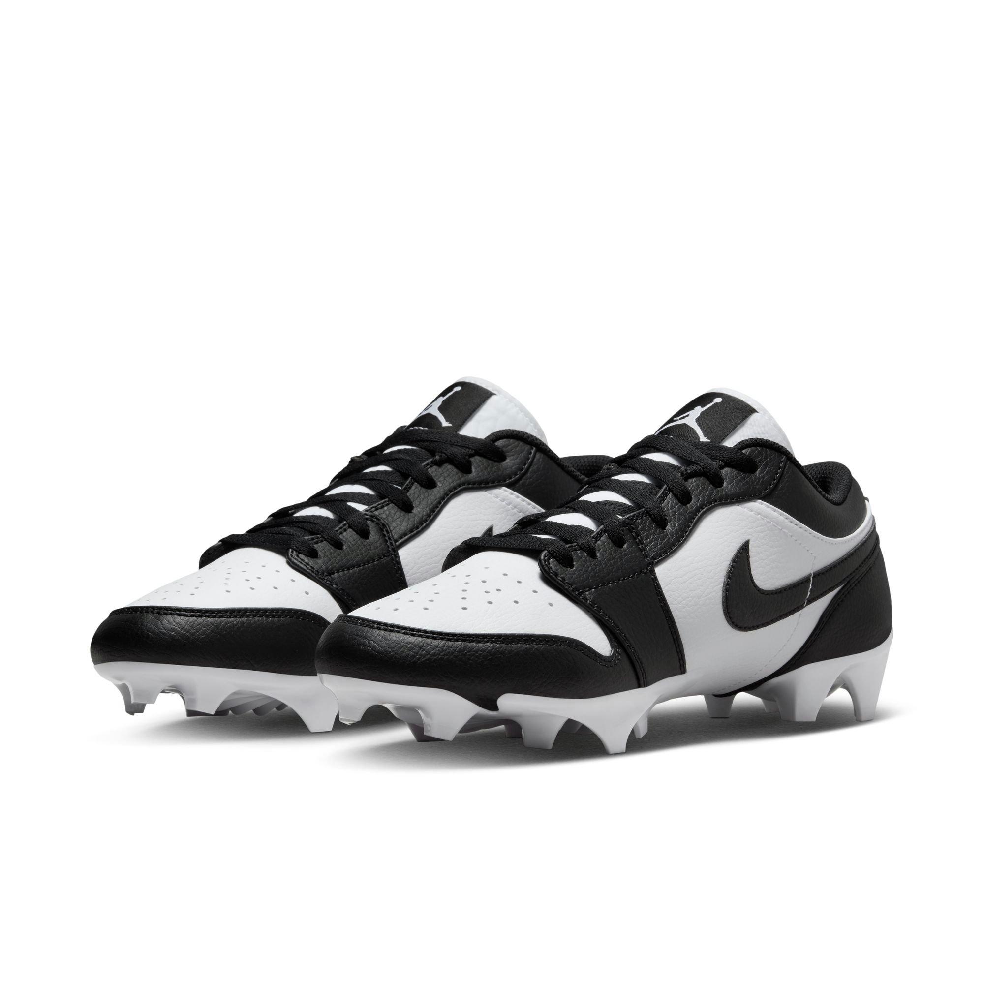 Jordan 1 Low TD Men's Low Top Round Toe Football Cleat - White