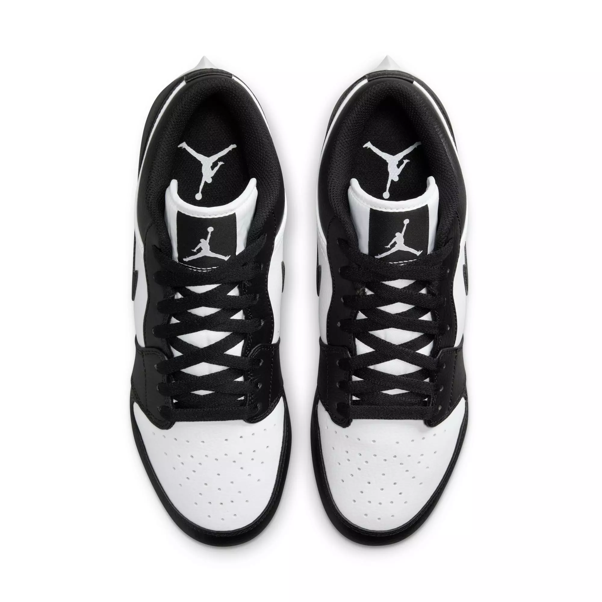 Jordan 1 Low TD "White/Black" Men's Football Cleat - WHITE